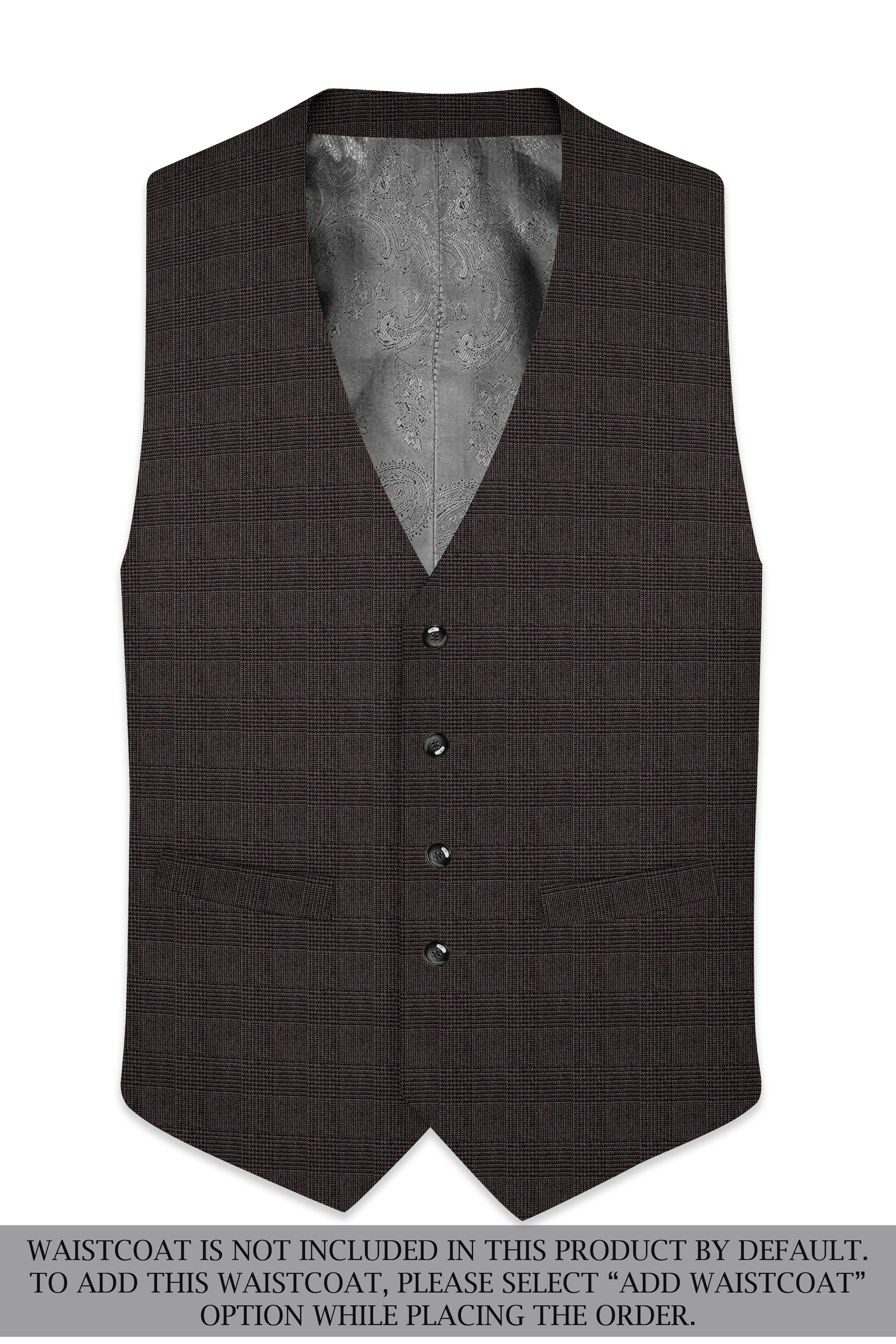 Taupe Dark Brown Single-Breasted Suit