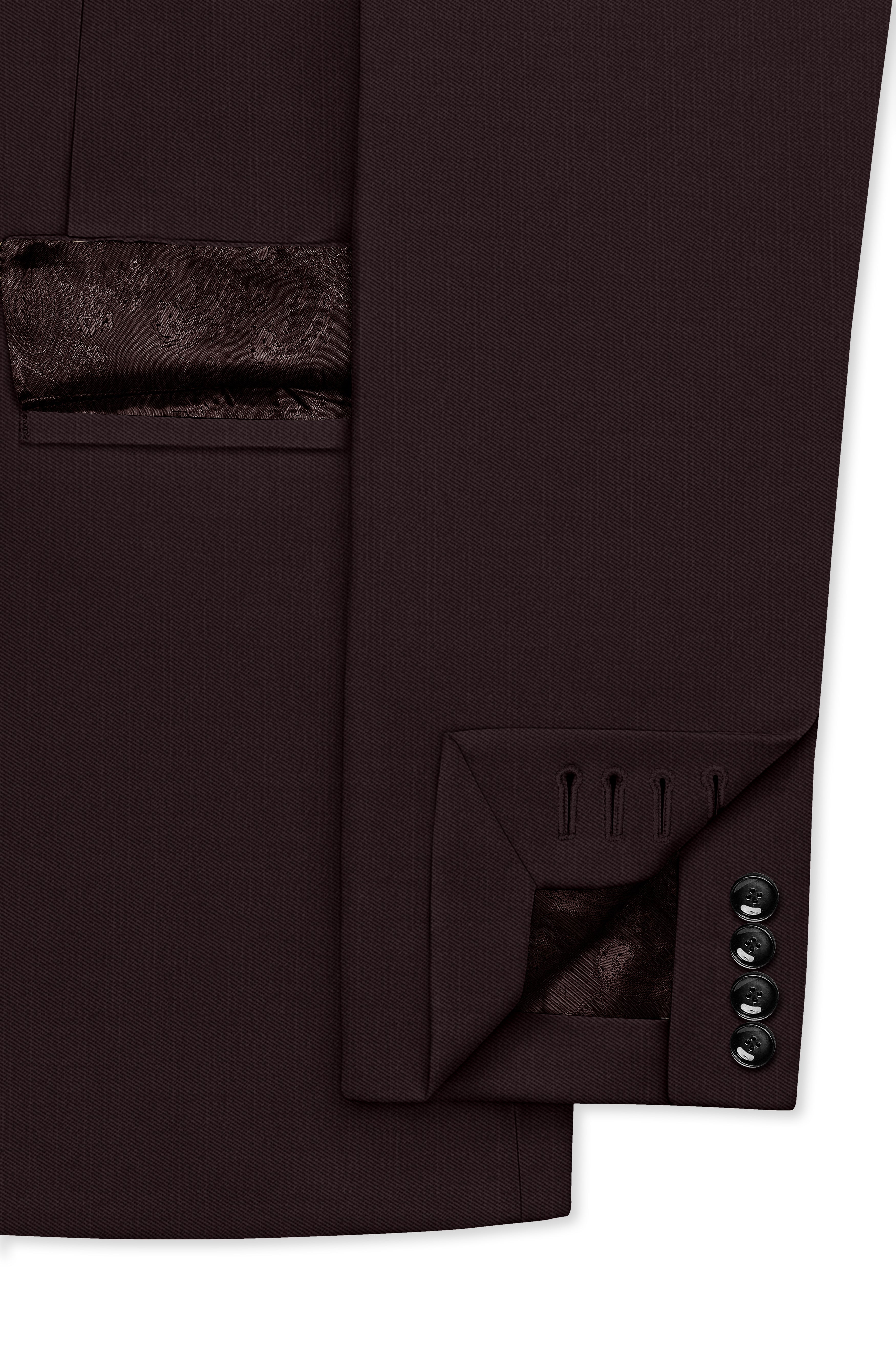 Woody Dark Brown Single Breasted Suit