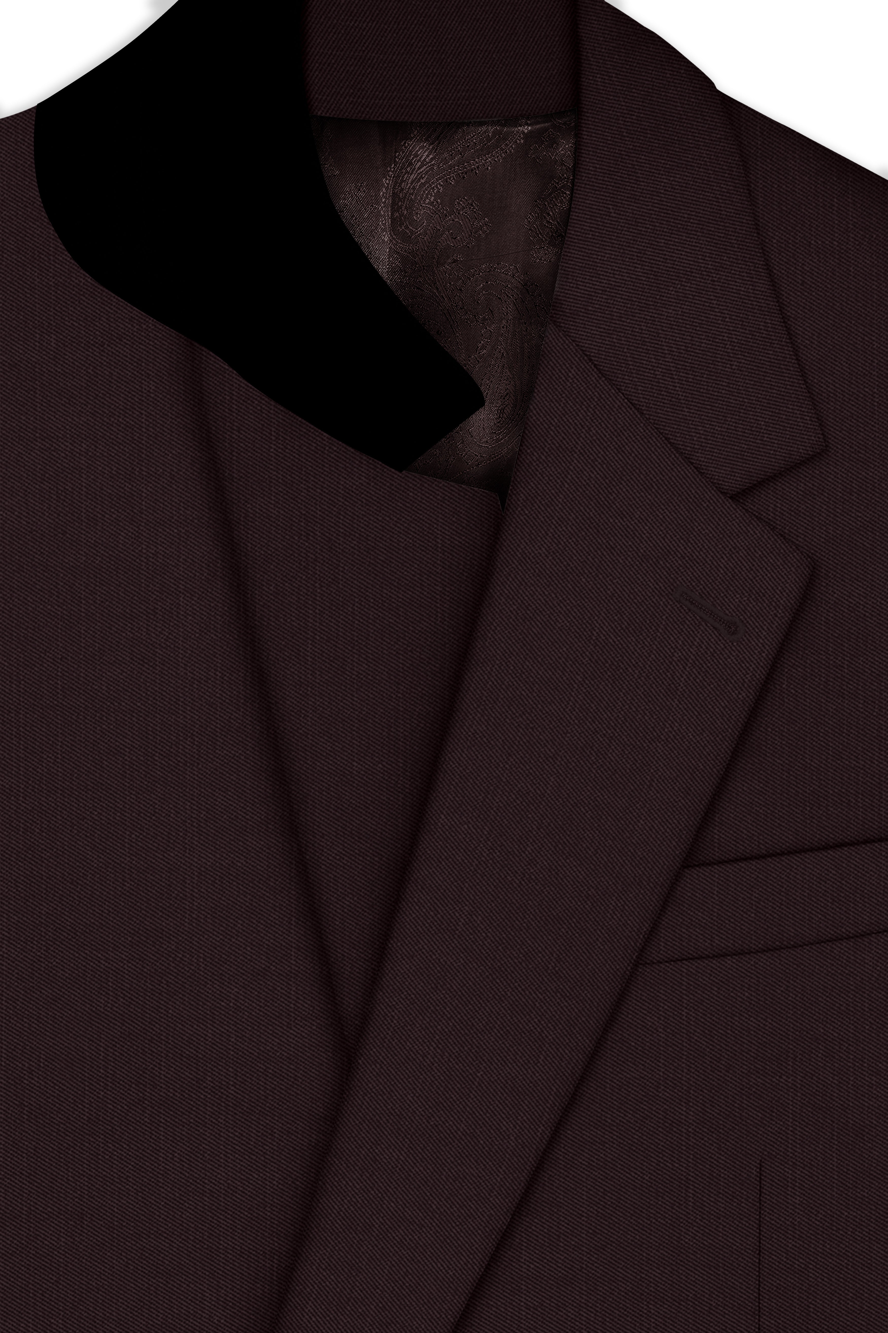 Woody Dark Brown Single Breasted Suit