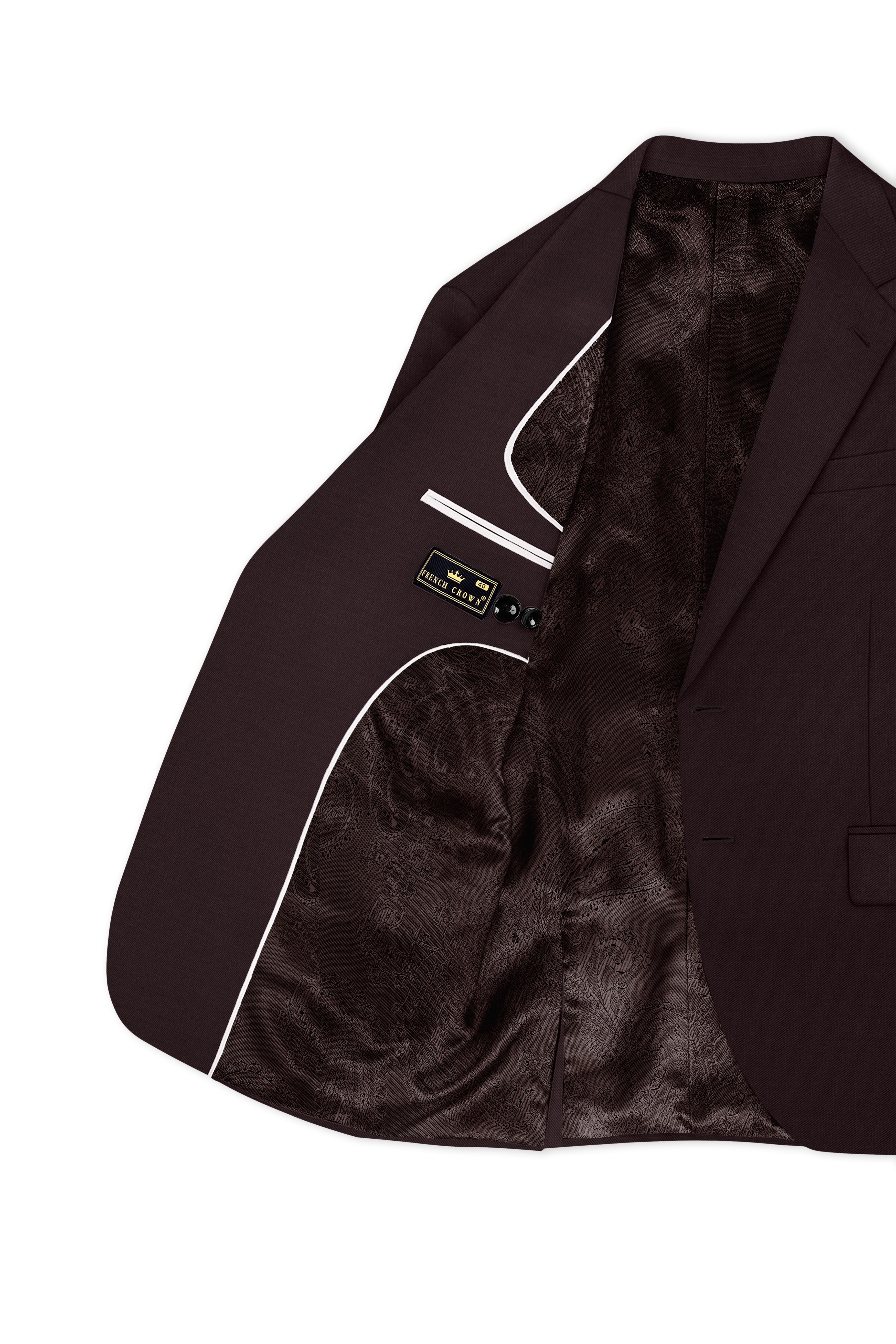 Woody Dark Brown Single Breasted Suit