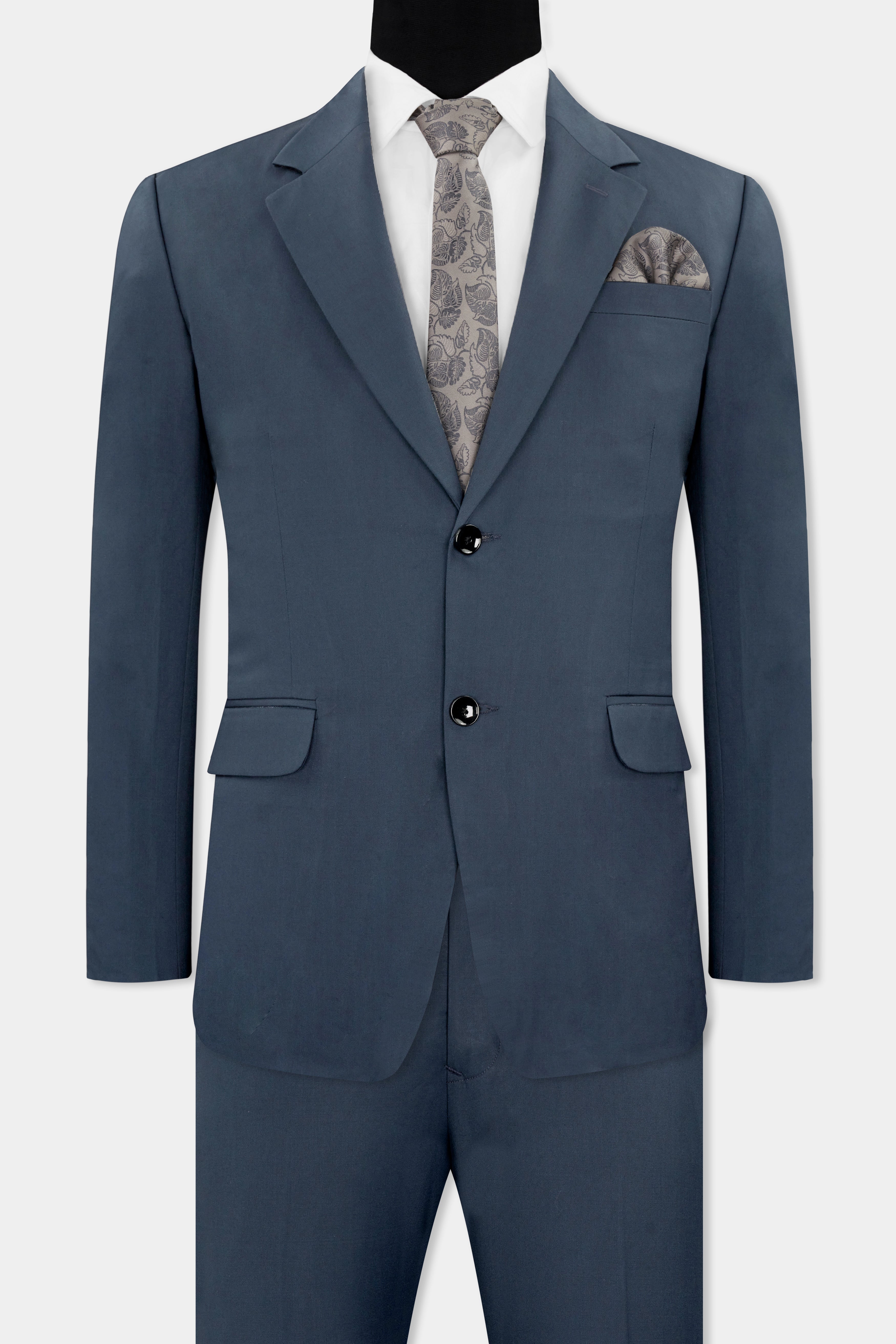 Dark Slate Blue Single Breasted Wool Rich Suit ST2733-SB-36,ST2733-SB-38,ST2733-SB-40,ST2733-SB-42,ST2733-SB-44,ST2733-SB-46,ST2733-SB-48,ST2733-SB-50,ST2733-SB-52,ST2733-SB-54,ST2733-SB-56,ST2733-SB-58,ST2733-SB-60