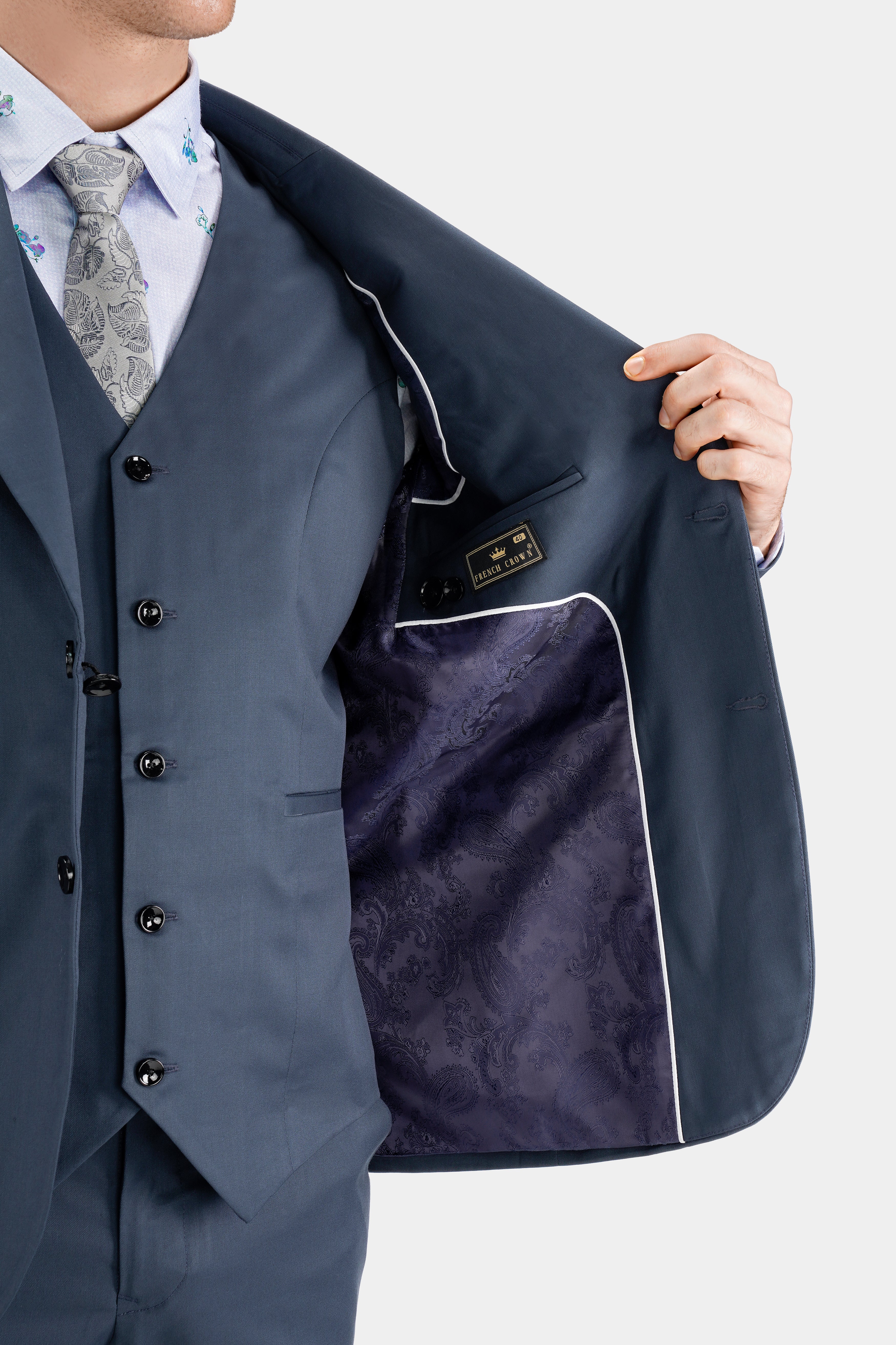 Dark Slate Blue Single Breasted Wool Rich Suit ST2733-SB-36,ST2733-SB-38,ST2733-SB-40,ST2733-SB-42,ST2733-SB-44,ST2733-SB-46,ST2733-SB-48,ST2733-SB-50,ST2733-SB-52,ST2733-SB-54,ST2733-SB-56,ST2733-SB-58,ST2733-SB-60
