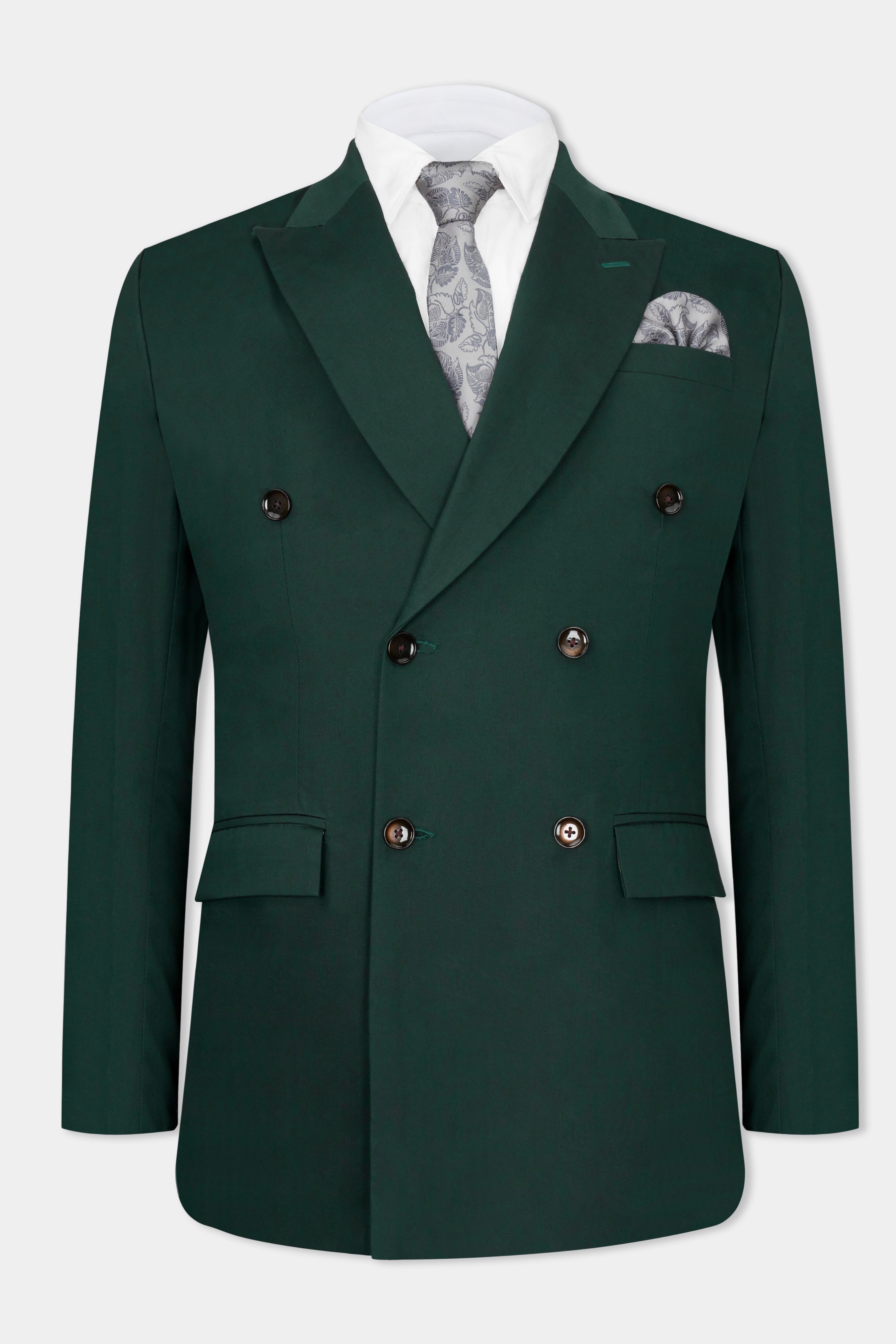 Dark Slate Green Premium Cotton Double Breasted Suit ST2739-DB-36,ST2739-DB-38,ST2739-DB-40,ST2739-DB-42,ST2739-DB-44,ST2739-DB-46,ST2739-DB-48,ST2739-DB-50,ST2739-DB-52,ST2739-DB-54,ST2739-DB-56,ST2739-DB-58,ST2739-DB-60