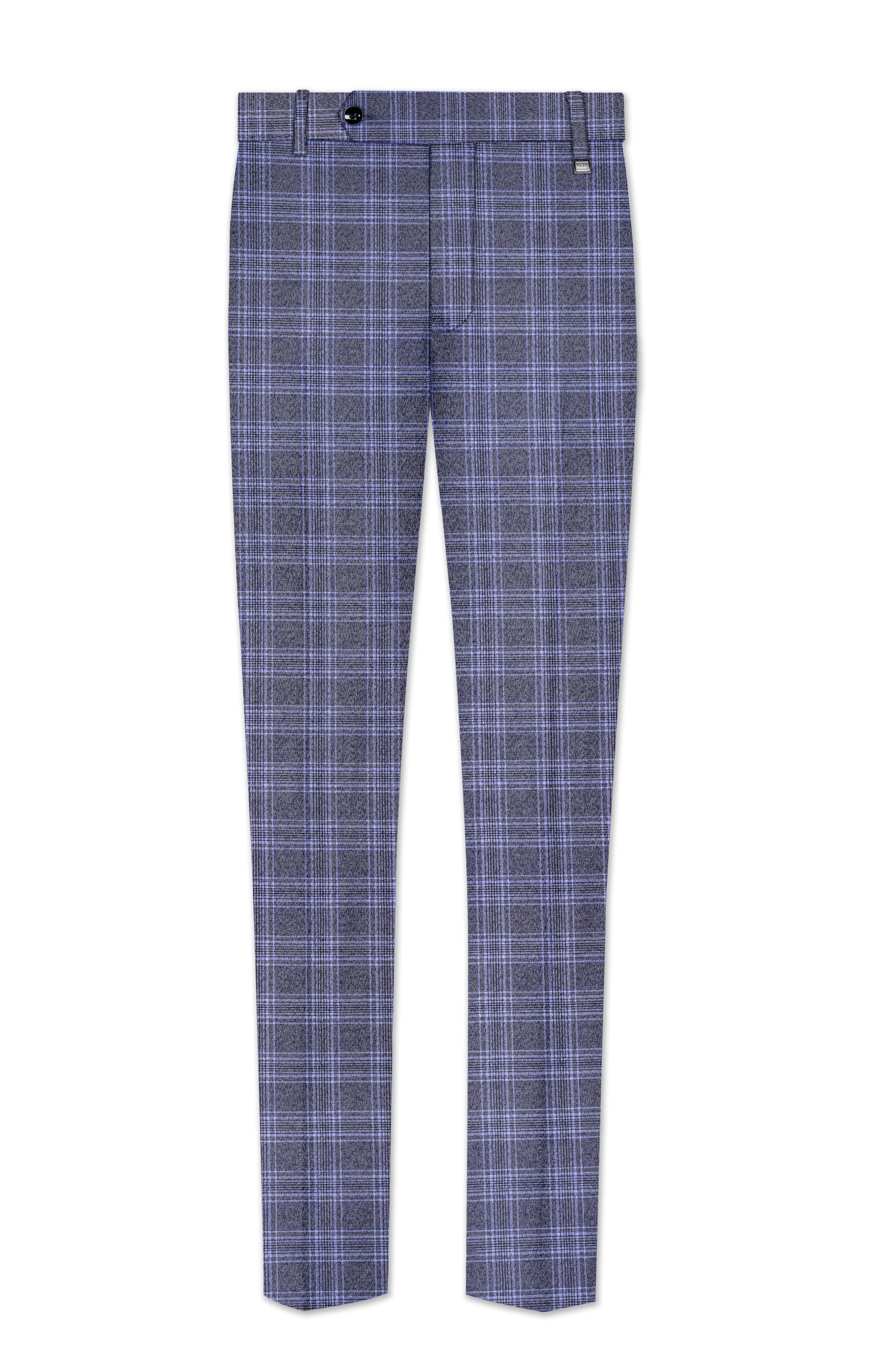 Ironside and Casper Gray Plaid Wool Rich Single Breasted Suit