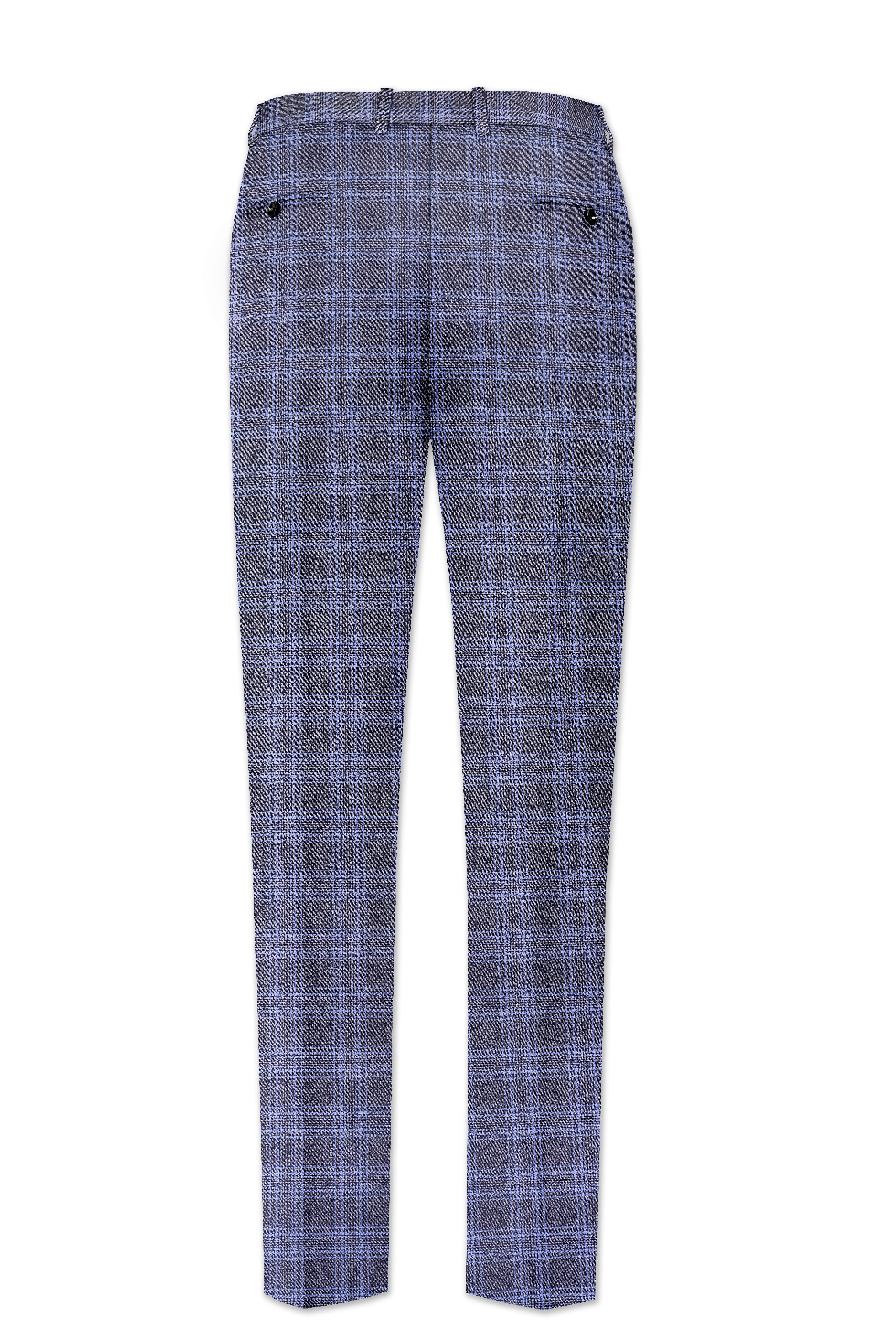 Ironside and Casper Gray Plaid Wool Rich Single Breasted Suit