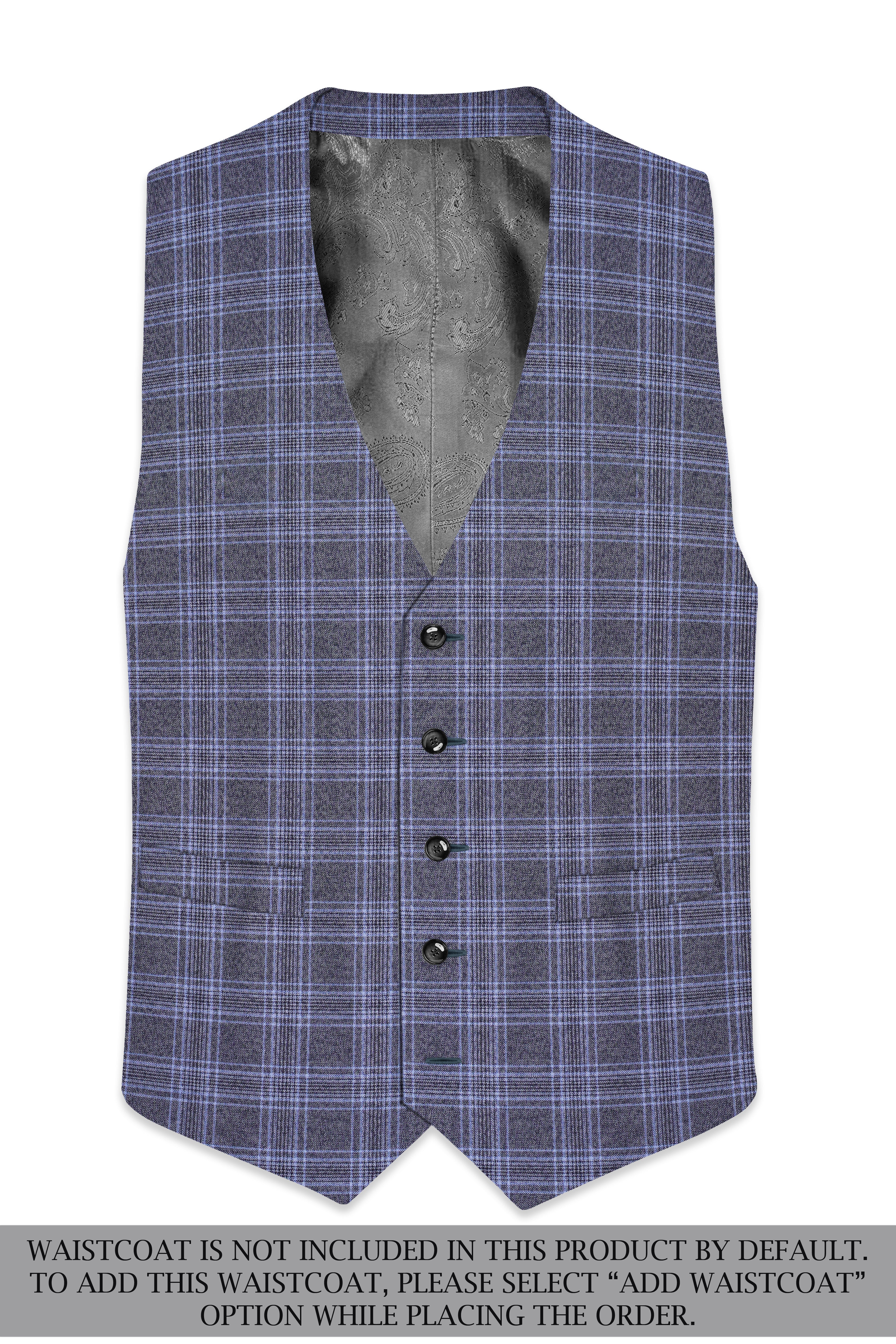 Ironside and Casper Gray Plaid Wool Rich Single Breasted Suit