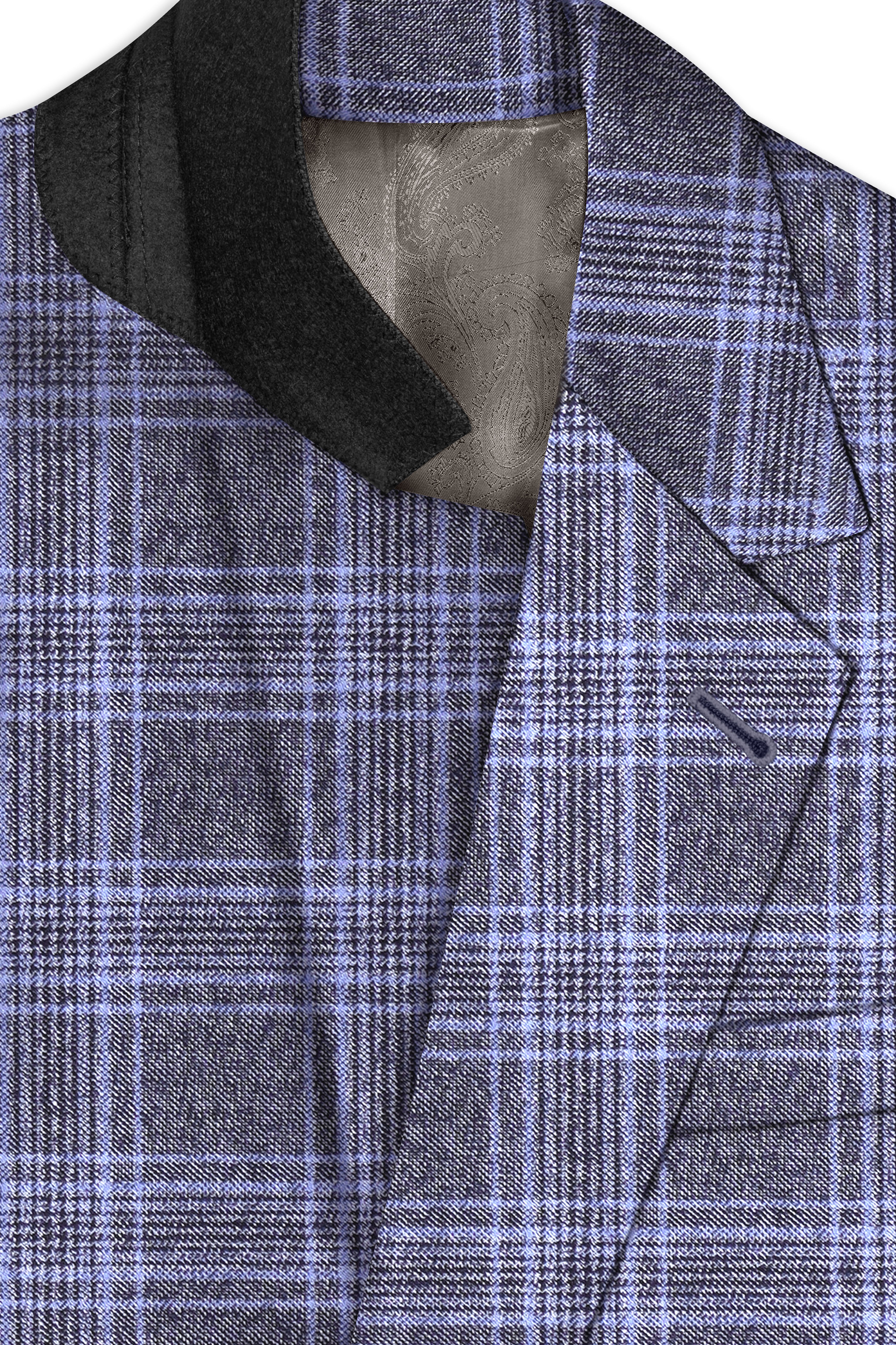Ironside and Casper Gray Plaid Wool Rich Single Breasted Suit