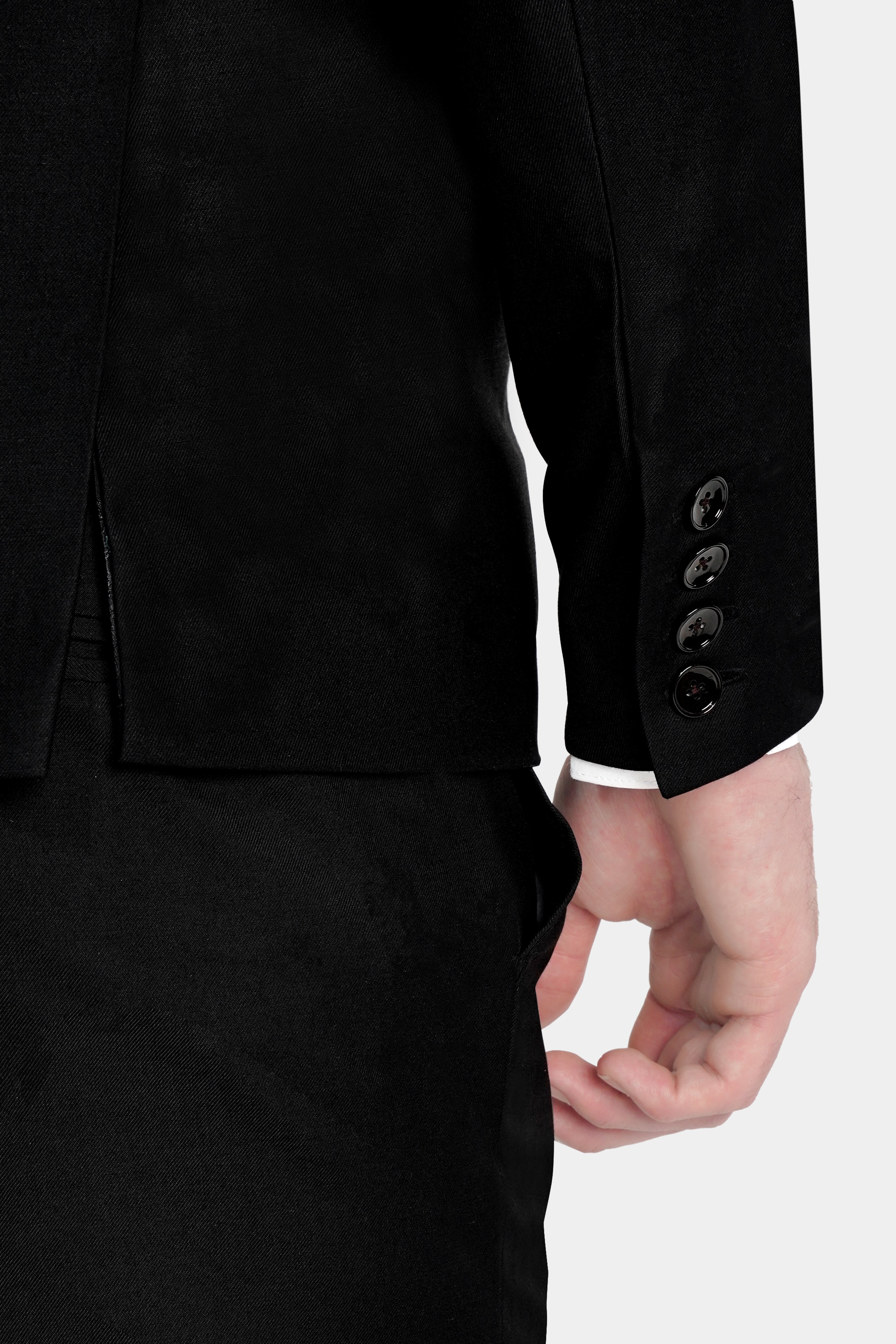 Jade Black Wool Rich Stretchable Double Breasted traveler Suit ST2749-DB-36,ST2749-DB-38,ST2749-DB-40,ST2749-DB-42,ST2749-DB-44,ST2749-DB-46,ST2749-DB-48,ST2749-DB-50,ST2749-DB-52,ST2749-DB-54,ST2749-DB-56,ST2749-DB-58,ST2749-DB-60