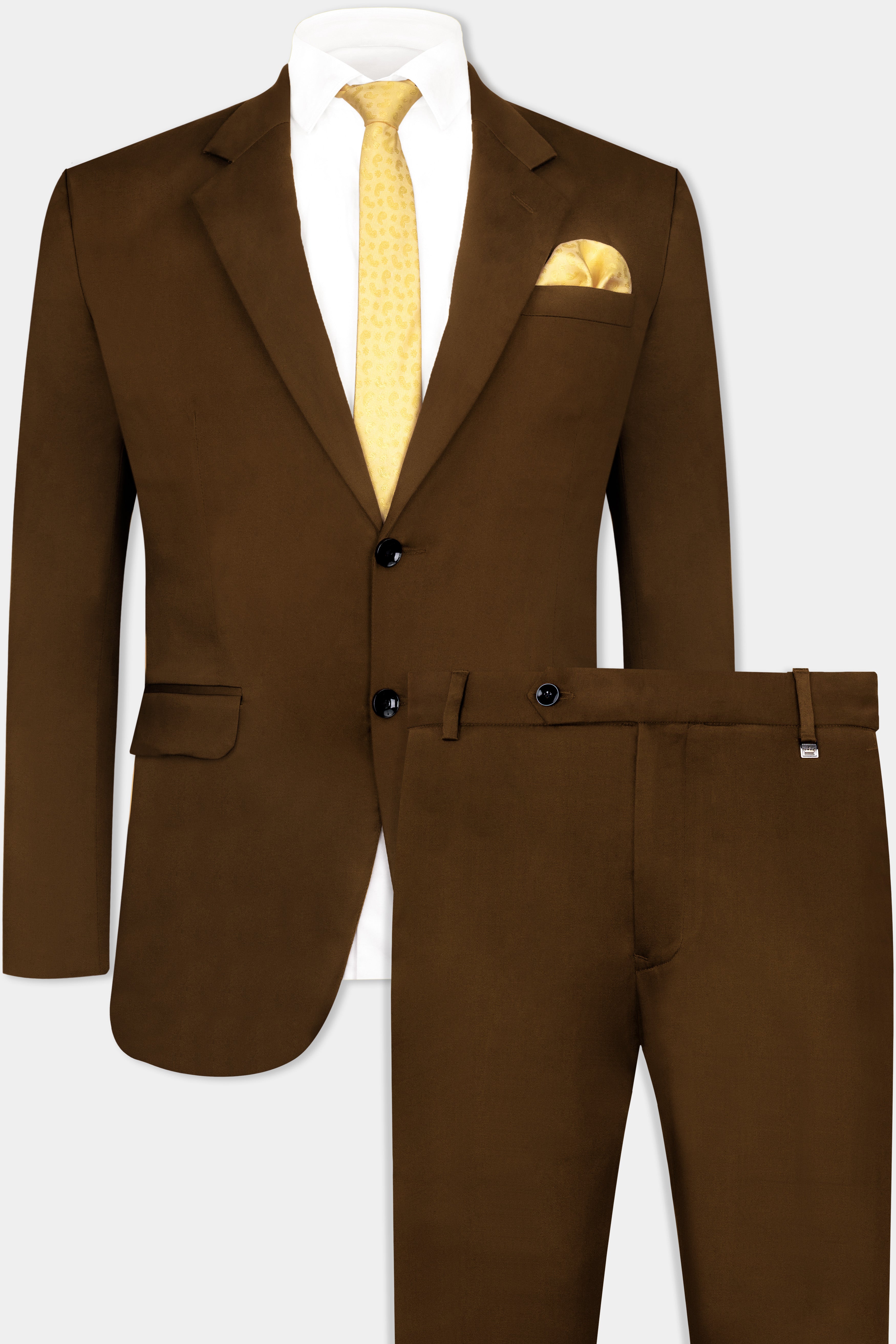 Metallic Bronze Brown Premium Cotton Stretchable Traveler Suit ST2779-SB-36,ST2779-SB-38,ST2779-SB-40,ST2779-SB-42,ST2779-SB-44,ST2779-SB-46,ST2779-SB-48,ST2779-SB-50,ST2779-SB-52,ST2779-SB-54,ST2779-SB-56,ST2779-SB-58,ST2779-SB-60