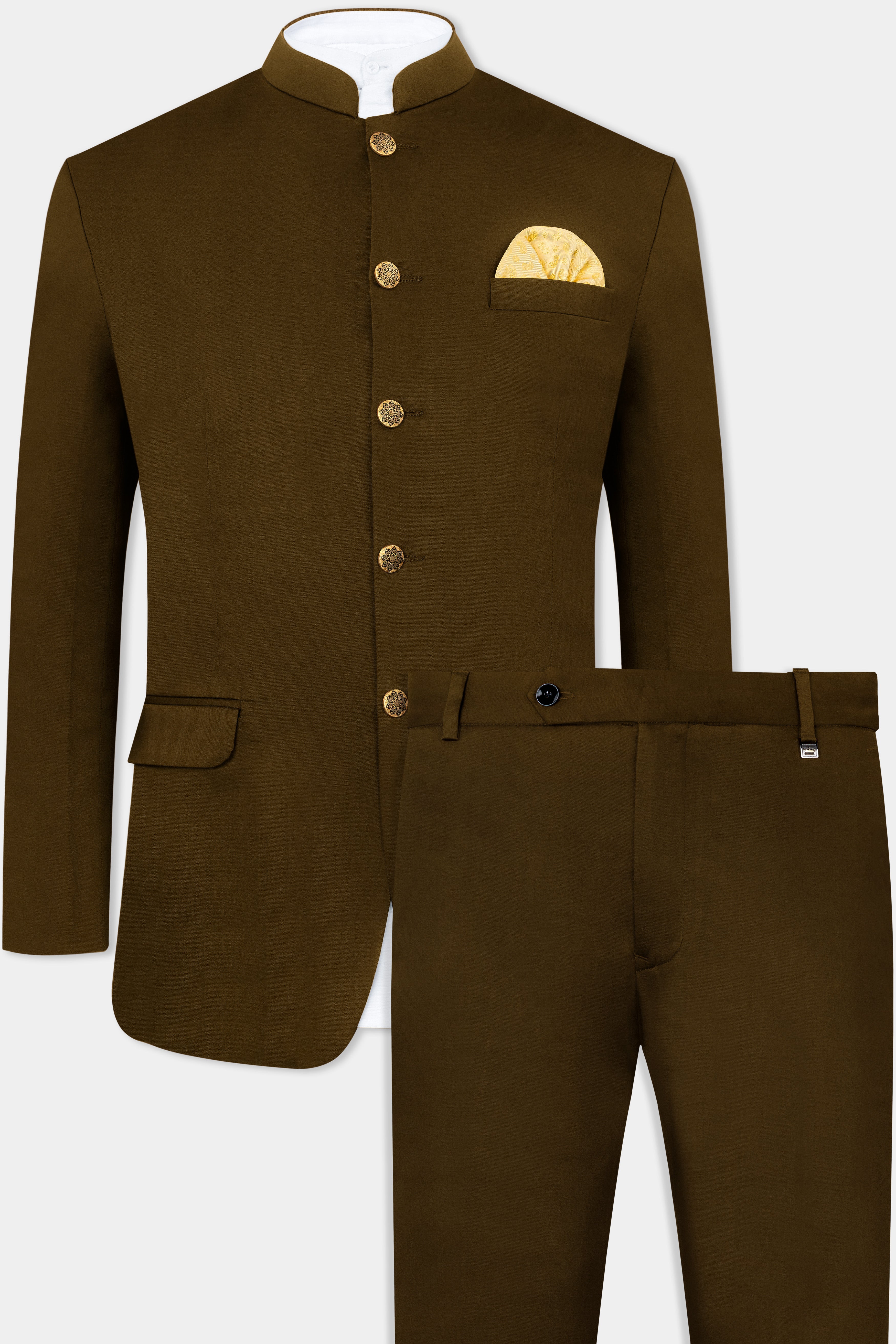 Metallic Bronze Brown Premium Cotton Bandhgala Stretchable Traveler Suit ST2780-BG-36,ST2780-BG-38,ST2780-BG-40,ST2780-BG-42,ST2780-BG-44,ST2780-BG-46,ST2780-BG-48,ST2780-BG-50,ST2780-BG-52,ST2780-BG-54,ST2780-BG-56,ST2780-BG-58,ST2780-BG-60