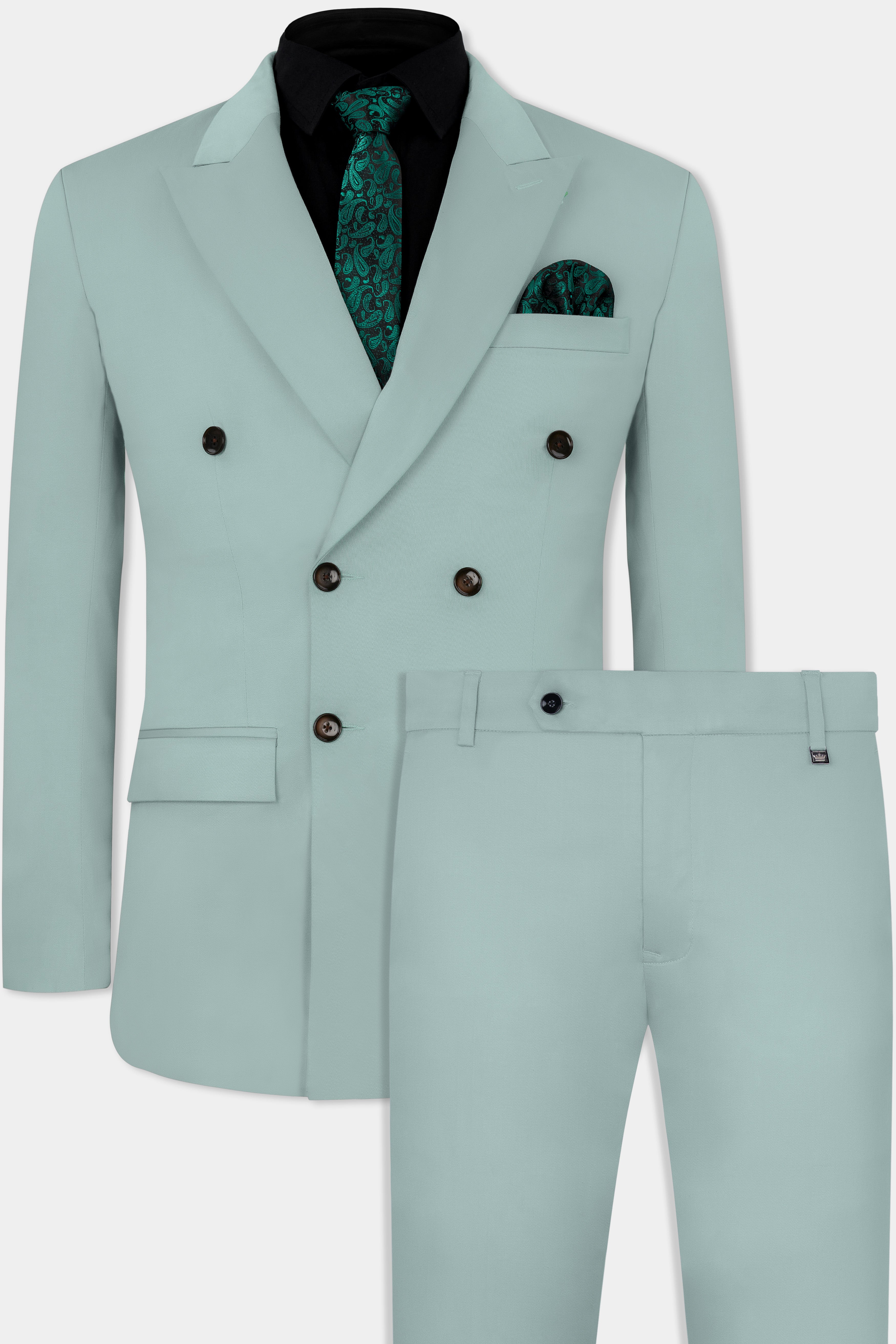 Edward Blue Double Breasted Premium Cotton Stretchable Traveler Suit ST2788-DB-36,ST2788-DB-38,ST2788-DB-40,ST2788-DB-42,ST2788-DB-44,ST2788-DB-46,ST2788-DB-48,ST2788-DB-50,ST2788-DB-52,ST2788-DB-54,ST2788-DB-56,ST2788-DB-58,ST2788-DB-60