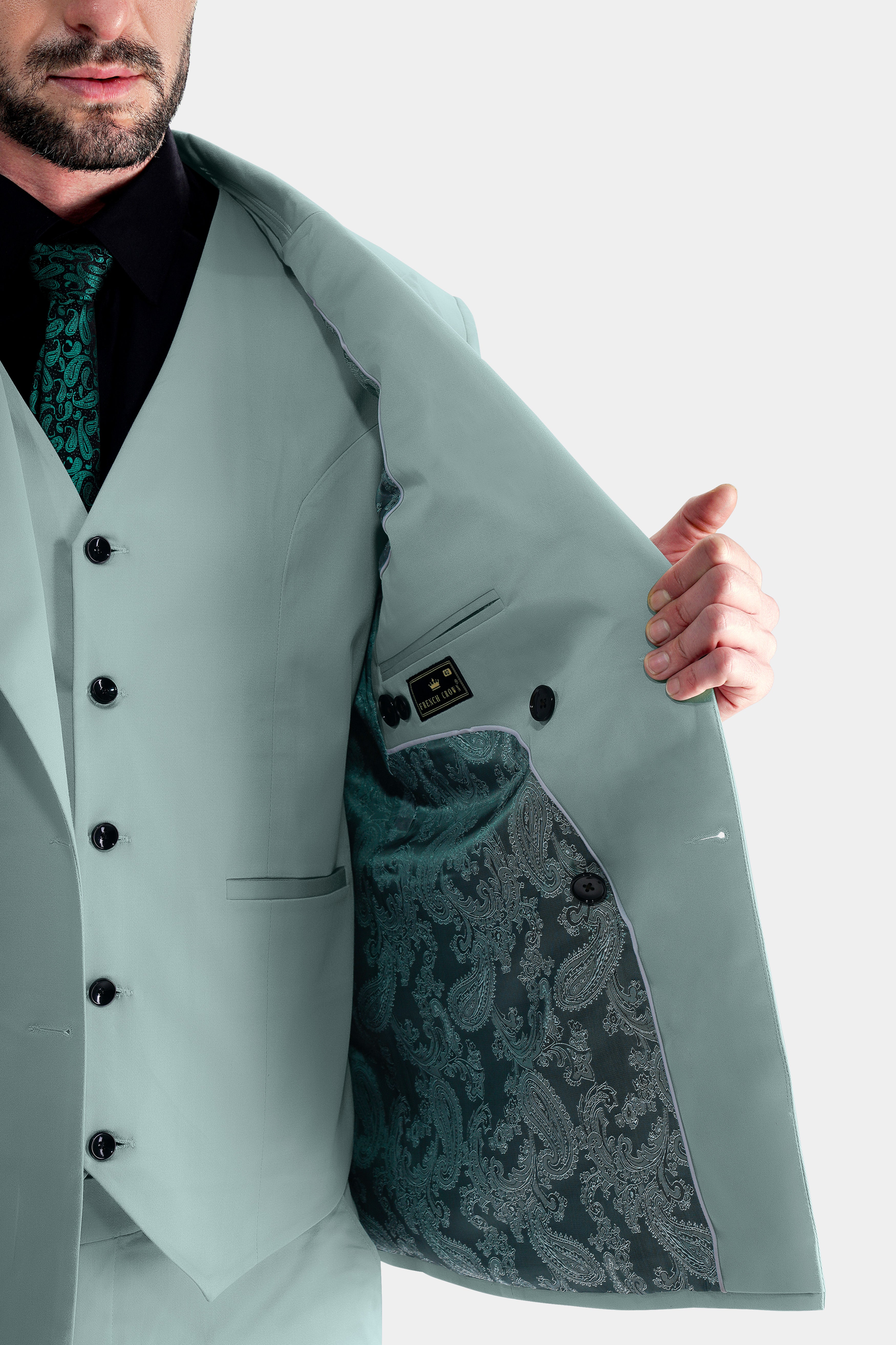 Edward Blue Double Breasted Premium Cotton Stretchable Traveler Suit ST2788-DB-36,ST2788-DB-38,ST2788-DB-40,ST2788-DB-42,ST2788-DB-44,ST2788-DB-46,ST2788-DB-48,ST2788-DB-50,ST2788-DB-52,ST2788-DB-54,ST2788-DB-56,ST2788-DB-58,ST2788-DB-60