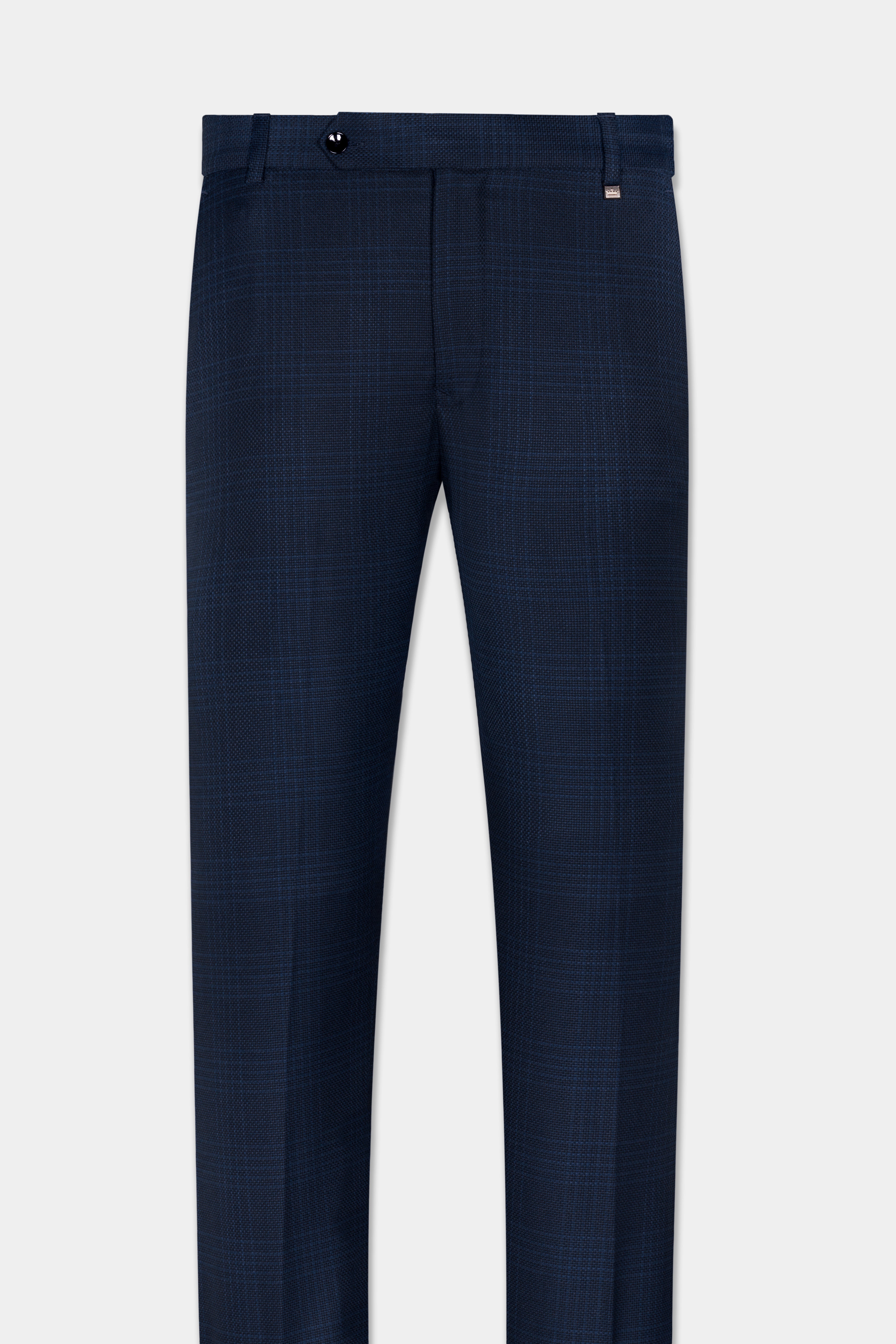 Prussian Blue Subtle Checkered Cross Buttoned Bandhgala Wool Rich Suit ST2816-CBG3-36,ST2816-CBG3-38,ST2816-CBG3-40,ST2816-CBG3-42,ST2816-CBG3-44,ST2816-CBG3-46,ST2816-CBG3-48,ST2816-CBG3-50,ST2816-CBG3-52,ST2816-CBG3-54,ST2816-CBG3-56,ST2816-CBG3-58,ST2816-CBG3-60