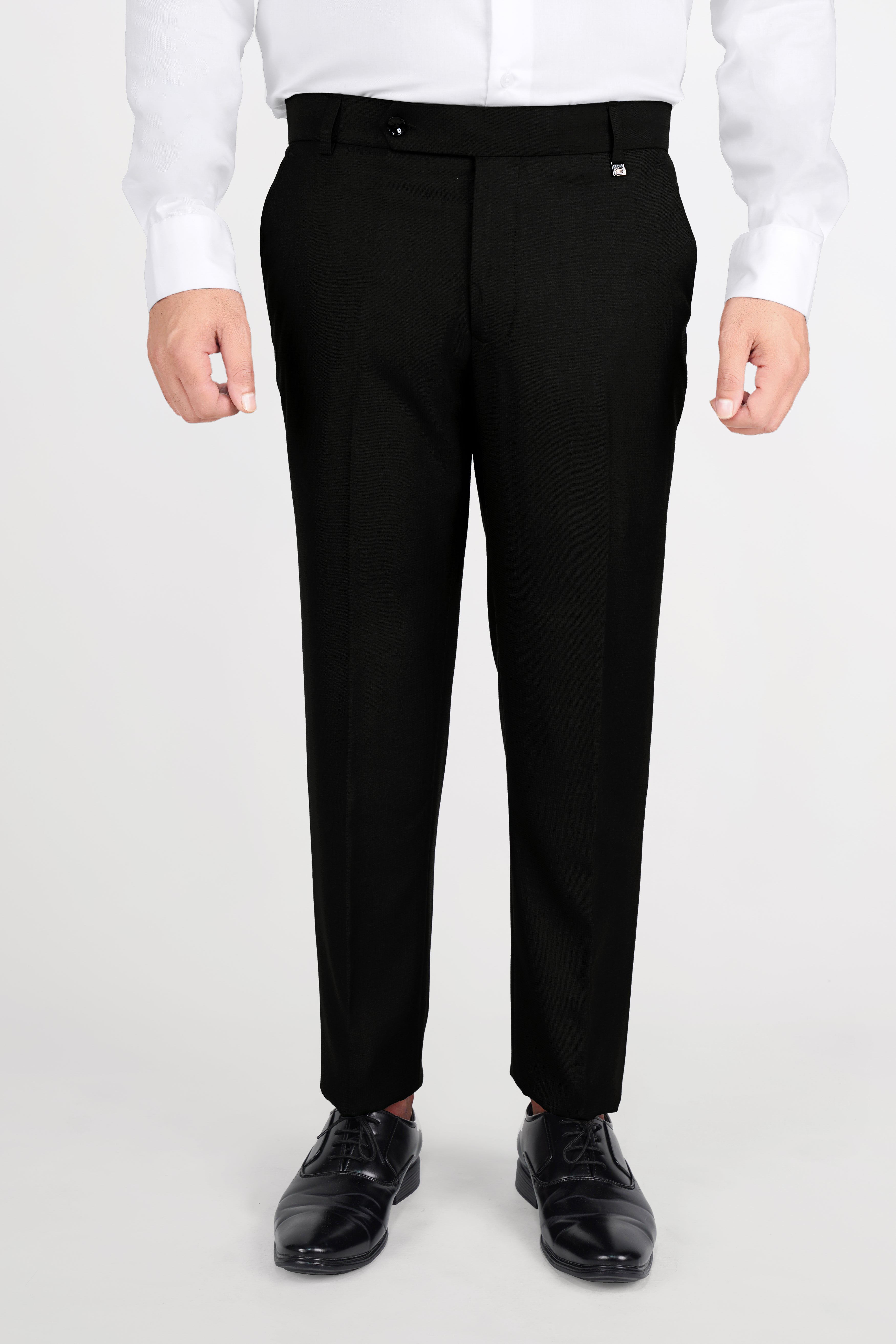 Jade Black Wool Rich Bandhgala Suit ST2818-BG-36,ST2818-BG-38,ST2818-BG-40,ST2818-BG-42,ST2818-BG-44,ST2818-BG-46,ST2818-BG-48,ST2818-BG-50,ST2818-BG-52,ST2818-BG-54,ST2818-BG-56,ST2818-BG-58,ST2818-BG-60