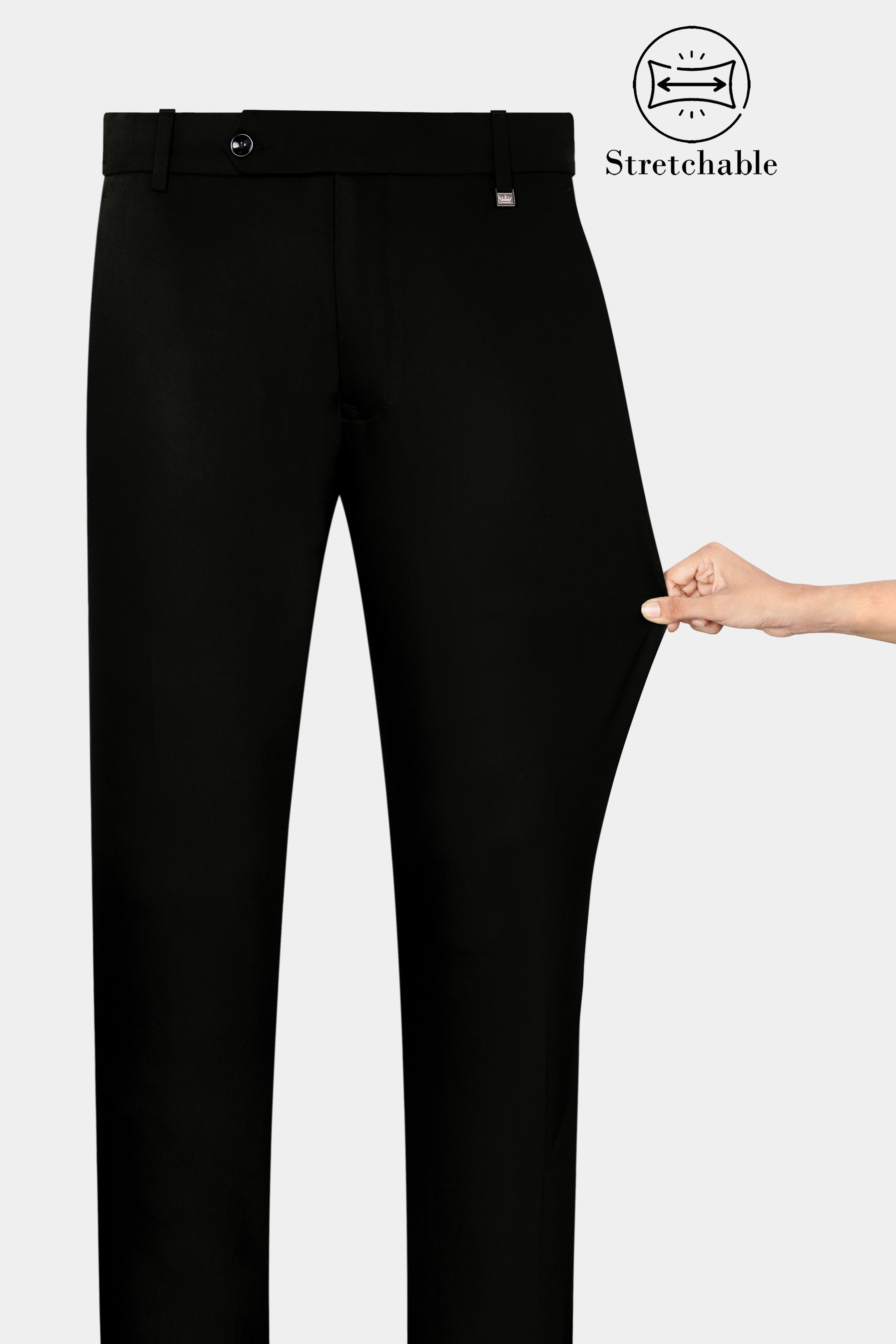 Jade Black Wool Rich Cross Buttoned Bandhgala Designer Stretchable Traveler Suit ST2819-CBG-D171-36,ST2819-CBG-D171-38,ST2819-CBG-D171-40,ST2819-CBG-D171-42,ST2819-CBG-D171-44,ST2819-CBG-D171-46,ST2819-CBG-D171-48,ST2819-CBG-D171-50,ST2819-CBG-D171-52,ST2819-CBG-D171-54,ST2819-CBG-D171-56,ST2819-CBG-D171-58,ST2819-CBG-D171-60