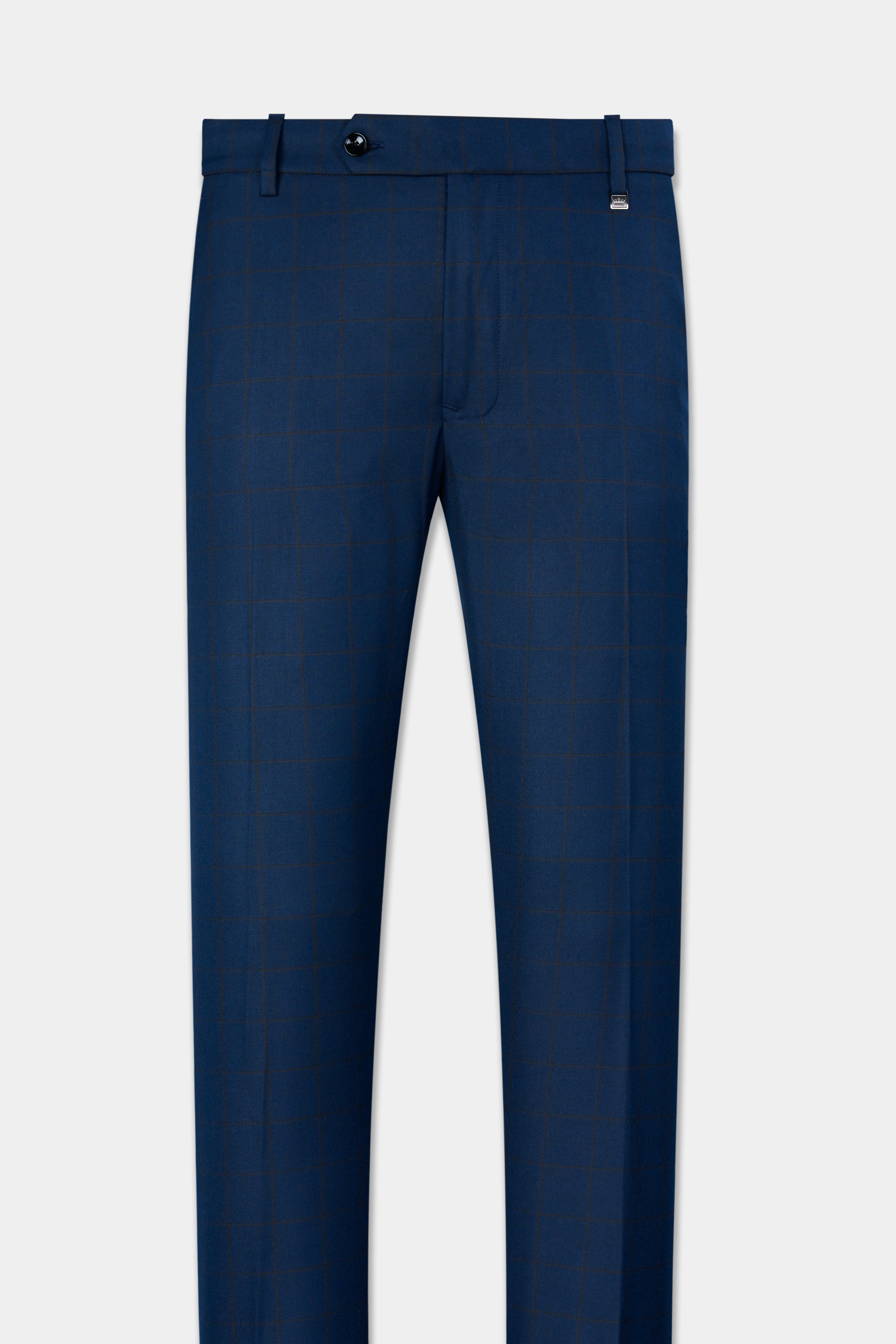 Tangaroa Blue and Subtle Black Checkered Wool Rich Suit ST2871-SB-36,ST2871-SB-38,ST2871-SB-40,ST2871-SB-42,ST2871-SB-44,ST2871-SB-46,ST2871-SB-48,ST2871-SB-50,ST2871-SB-52,ST2871-SB-54,ST2871-SB-56,ST2871-SB-58,ST2871-SB-60