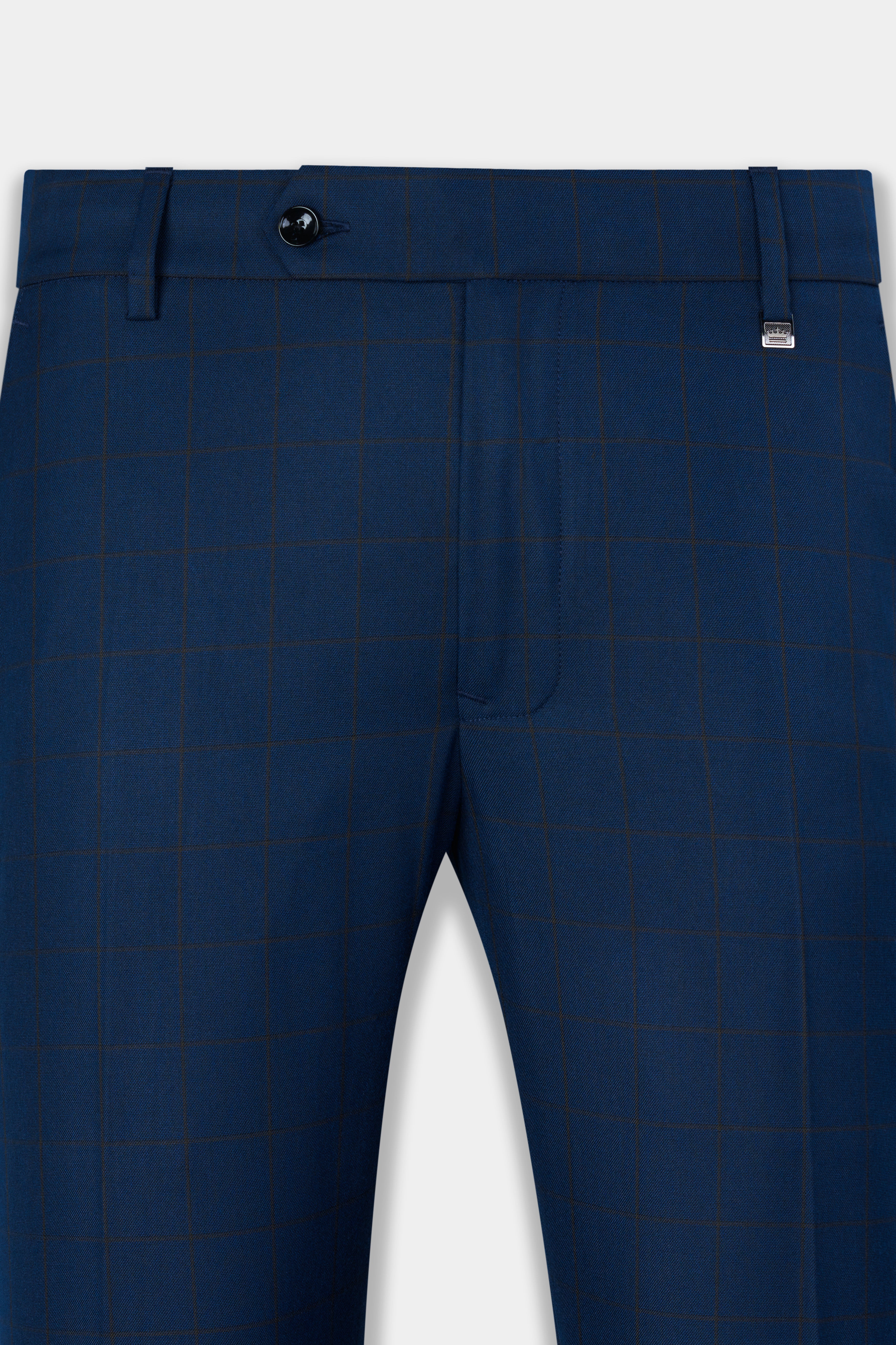 Tangaroa Blue and Subtle Black Checkered Wool Rich Suit ST2871-SB-36,ST2871-SB-38,ST2871-SB-40,ST2871-SB-42,ST2871-SB-44,ST2871-SB-46,ST2871-SB-48,ST2871-SB-50,ST2871-SB-52,ST2871-SB-54,ST2871-SB-56,ST2871-SB-58,ST2871-SB-60