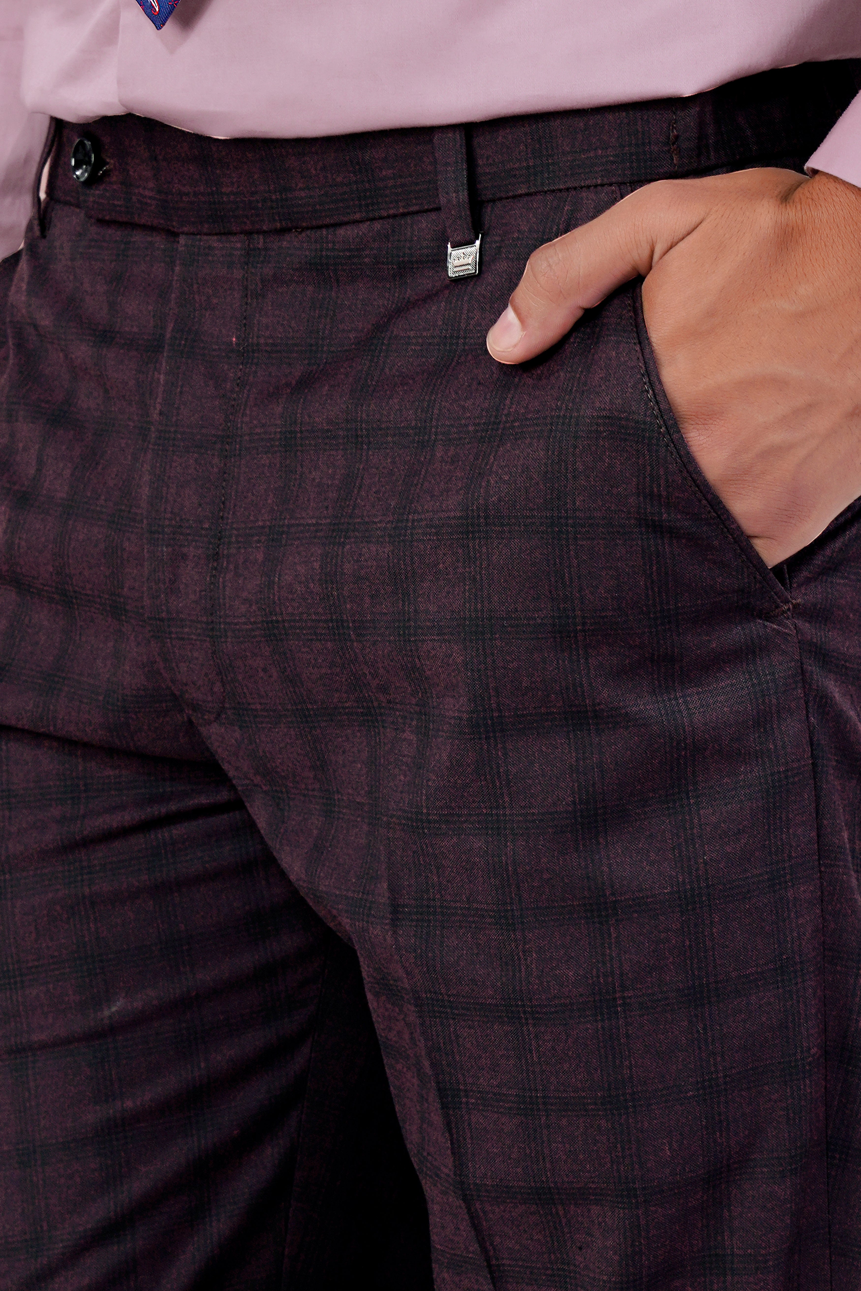 Cinder Purple Checkered Double Breasted Wool Rich Suit ST2916-DB-36,ST2916-DB-38,ST2916-DB-40,ST2916-DB-42,ST2916-DB-44,ST2916-DB-46,ST2916-DB-48,ST2916-DB-50,ST2916-DB-52,ST2916-DB-54,ST2916-DB-56,ST2916-DB-58,ST2916-DB-60