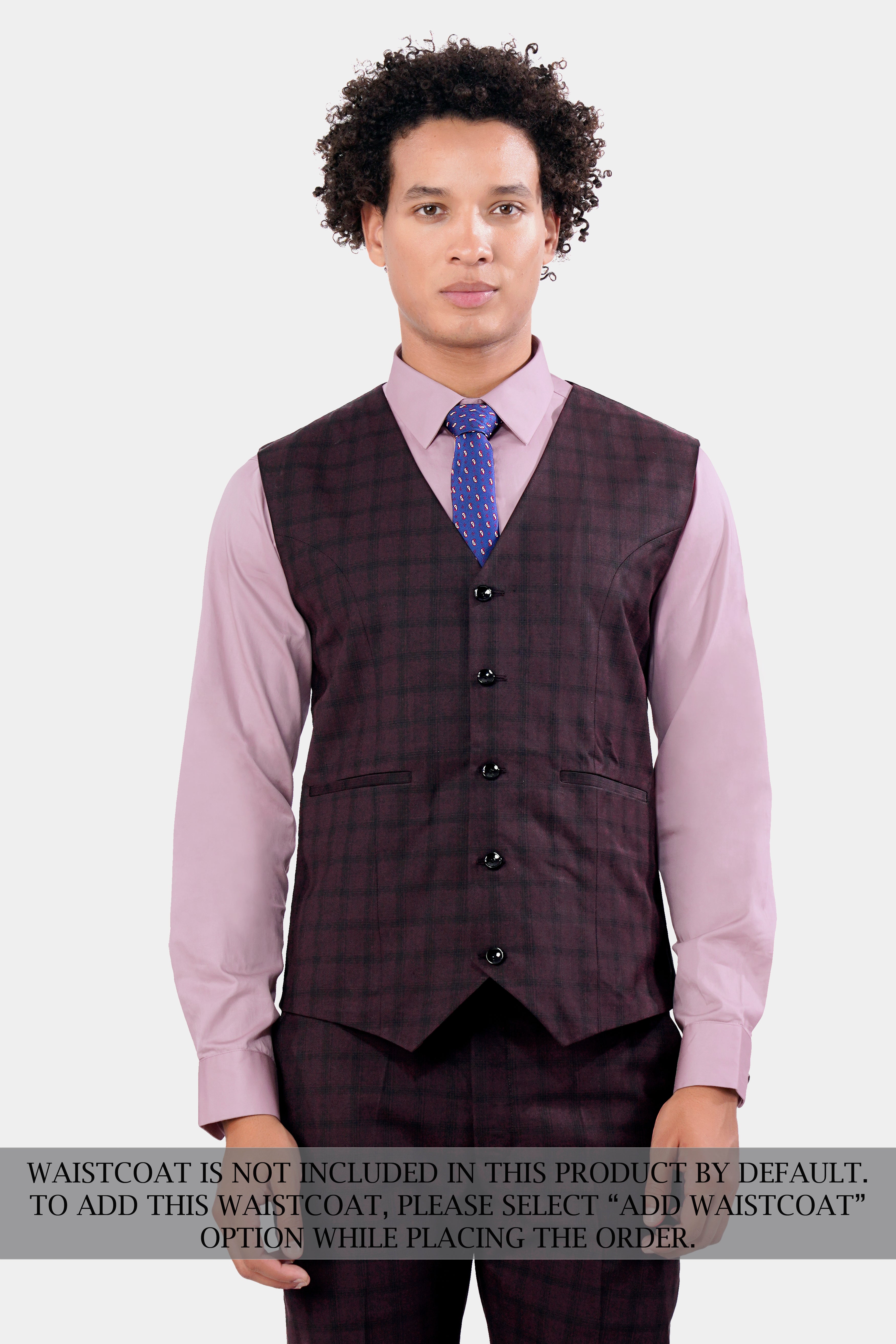 Cinder Purple Checkered Double Breasted Wool Rich Suit ST2916-DB-36,ST2916-DB-38,ST2916-DB-40,ST2916-DB-42,ST2916-DB-44,ST2916-DB-46,ST2916-DB-48,ST2916-DB-50,ST2916-DB-52,ST2916-DB-54,ST2916-DB-56,ST2916-DB-58,ST2916-DB-60