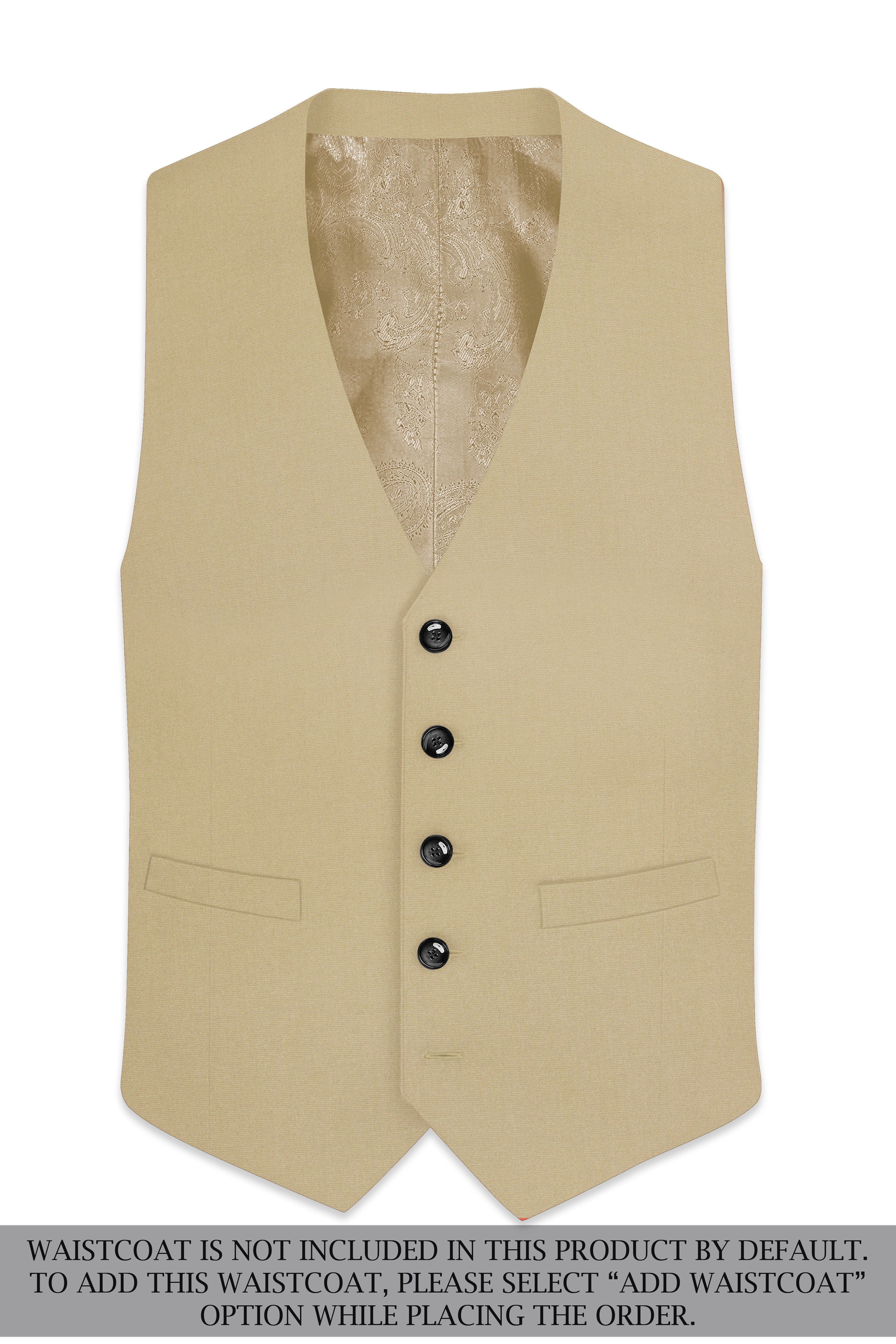 Yuma Cream Wool Rich Single Breasted Suit