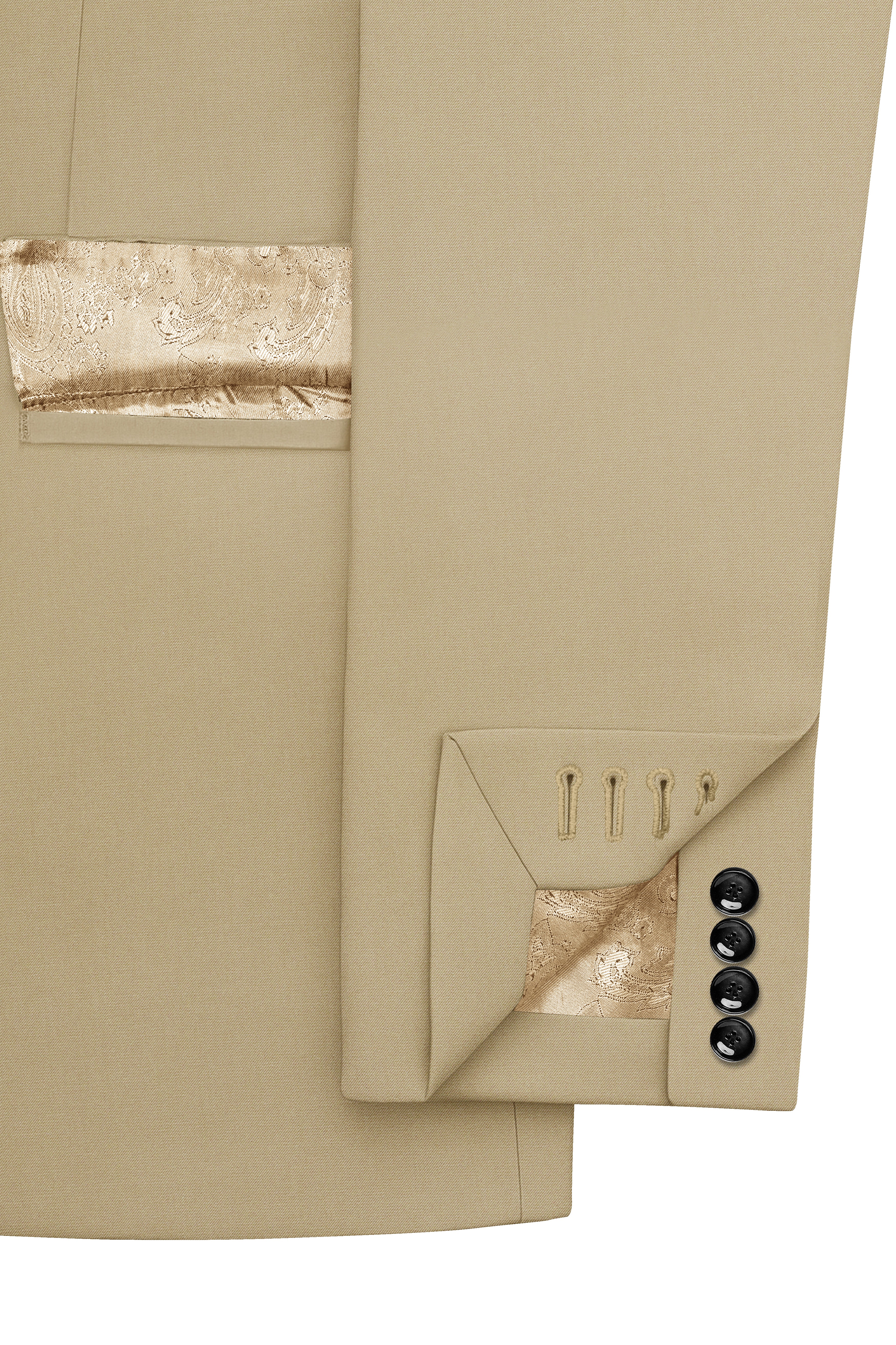 Yuma Cream Wool Rich Single Breasted Suit