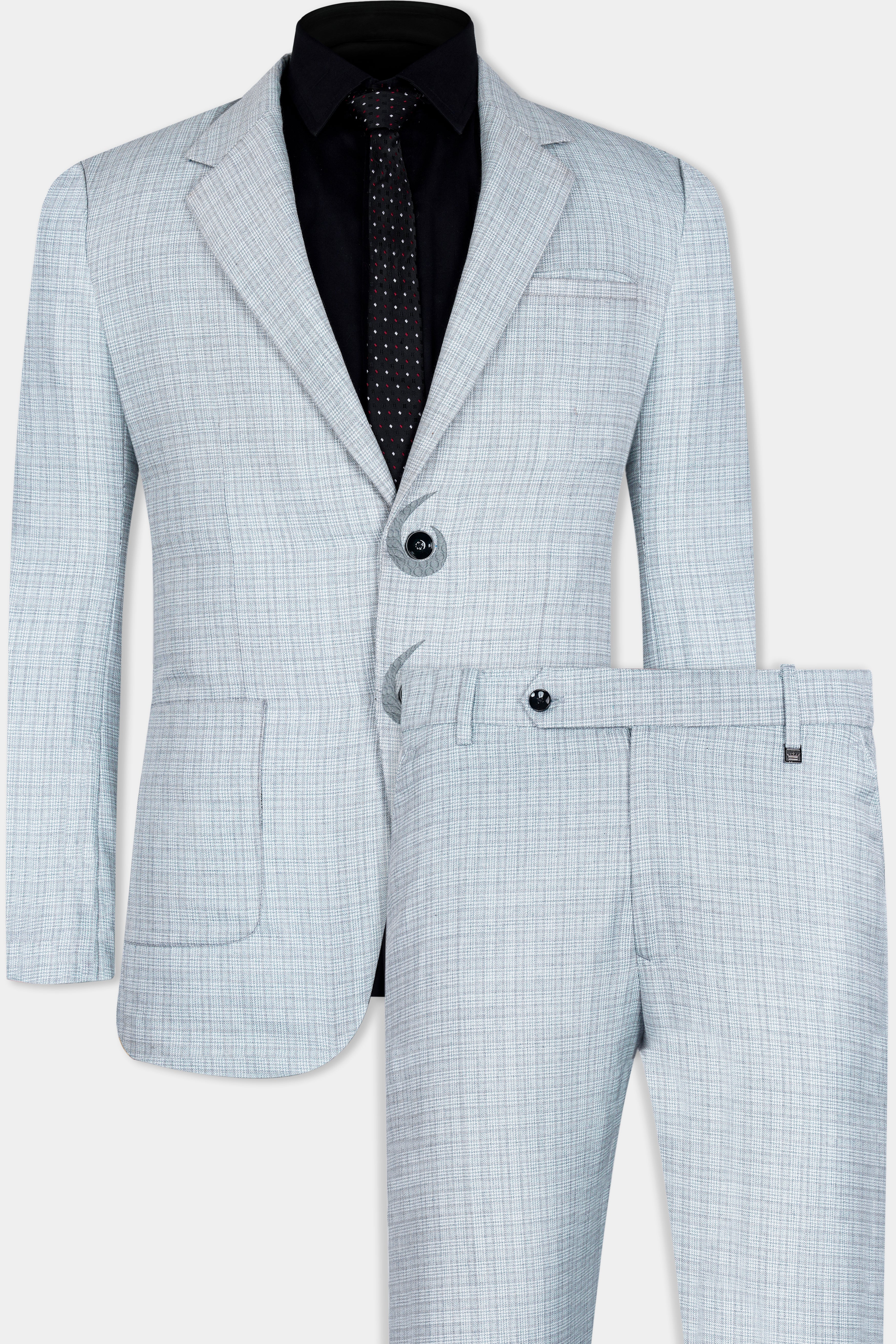 Tiara Gray Checkered with Embroidered Wool Rich Designer Suit ST2929-SB-PP-D58-36,ST2929-SB-PP-D58-38,ST2929-SB-PP-D58-40,ST2929-SB-PP-D58-42,ST2929-SB-PP-D58-44,ST2929-SB-PP-D58-46,ST2929-SB-PP-D58-48,ST2929-SB-PP-D58-50,ST2929-SB-PP-D58-52,ST2929-SB-PP-D58-54,ST2929-SB-PP-D58-56,ST2929-SB-PP-D58-58,ST2929-SB-PP-D58-60