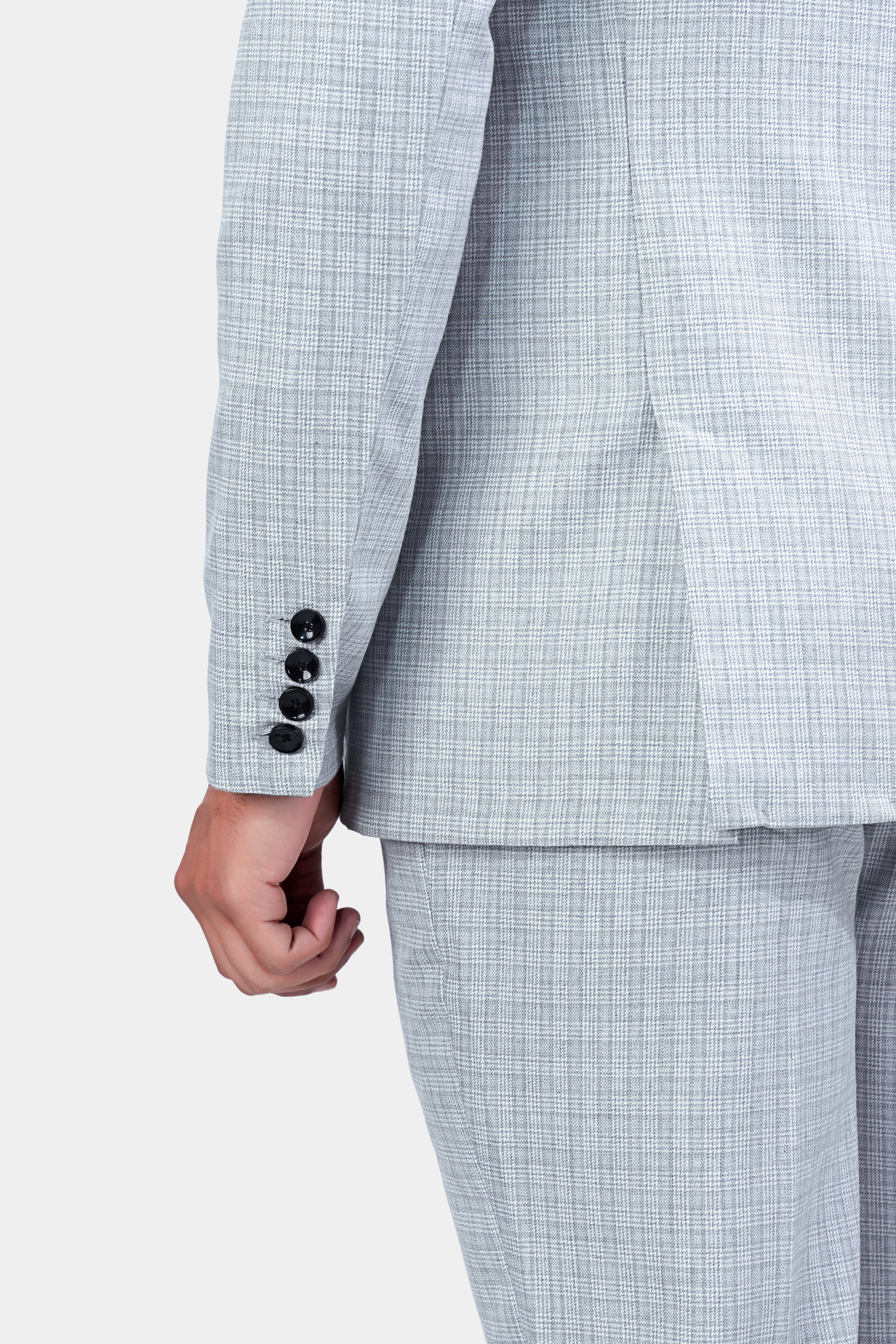 Tiara Gray Checkered with Embroidered Wool Rich Designer Suit ST2929-SB-PP-D58-36,ST2929-SB-PP-D58-38,ST2929-SB-PP-D58-40,ST2929-SB-PP-D58-42,ST2929-SB-PP-D58-44,ST2929-SB-PP-D58-46,ST2929-SB-PP-D58-48,ST2929-SB-PP-D58-50,ST2929-SB-PP-D58-52,ST2929-SB-PP-D58-54,ST2929-SB-PP-D58-56,ST2929-SB-PP-D58-58,ST2929-SB-PP-D58-60