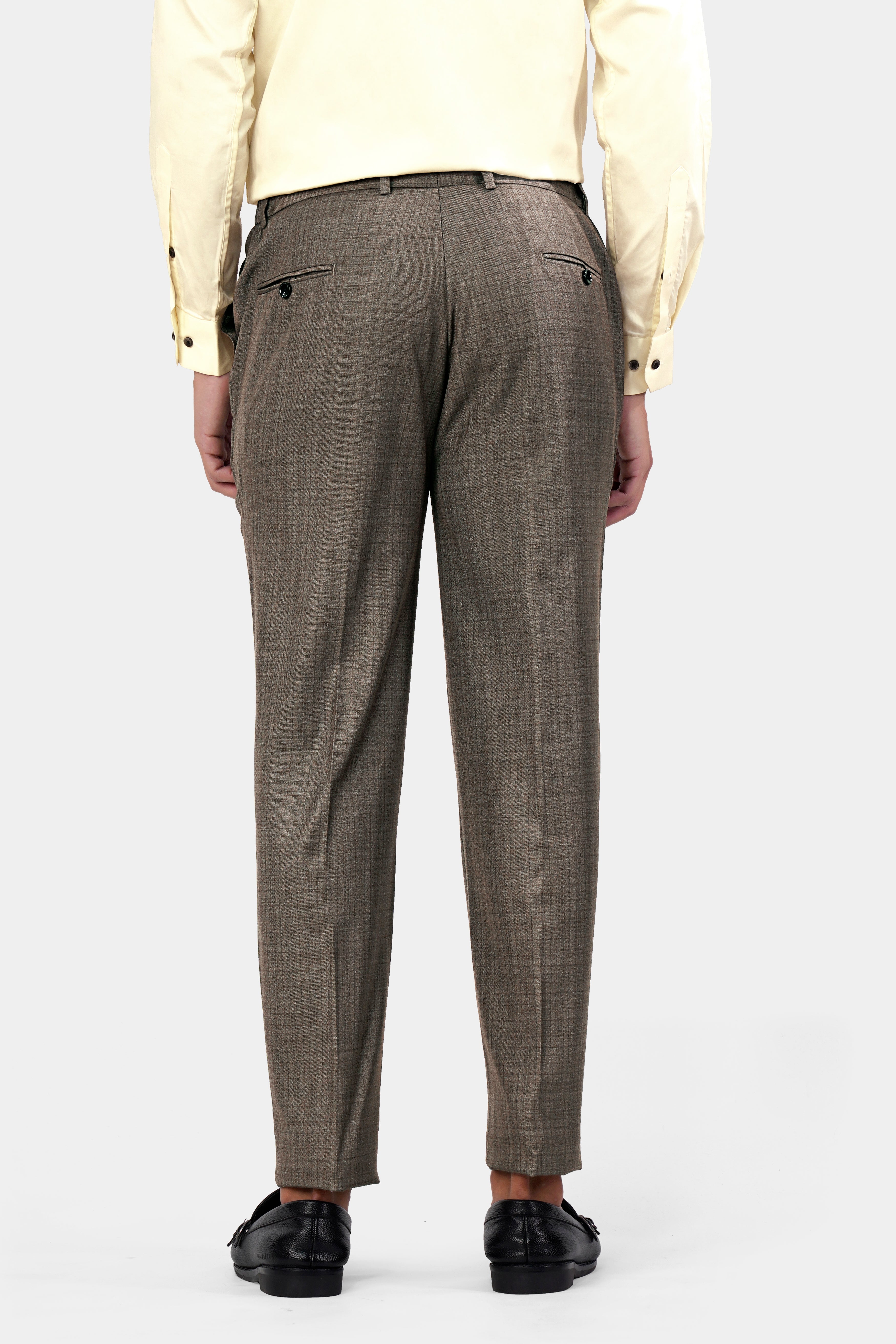 Hemp Brown Checkered Wool Rich Double Breasted Suit ST2935-DB-36, ST2935-DB-38, ST2935-DB-40, ST2935-DB-42, ST2935-DB-44, ST2935-DB-46, ST2935-DB-48, ST2935-DB-50, ST2935-DB-52, ST2935-DB-54, ST2935-DB-56, ST2935-DB-58, ST2935-DB-60