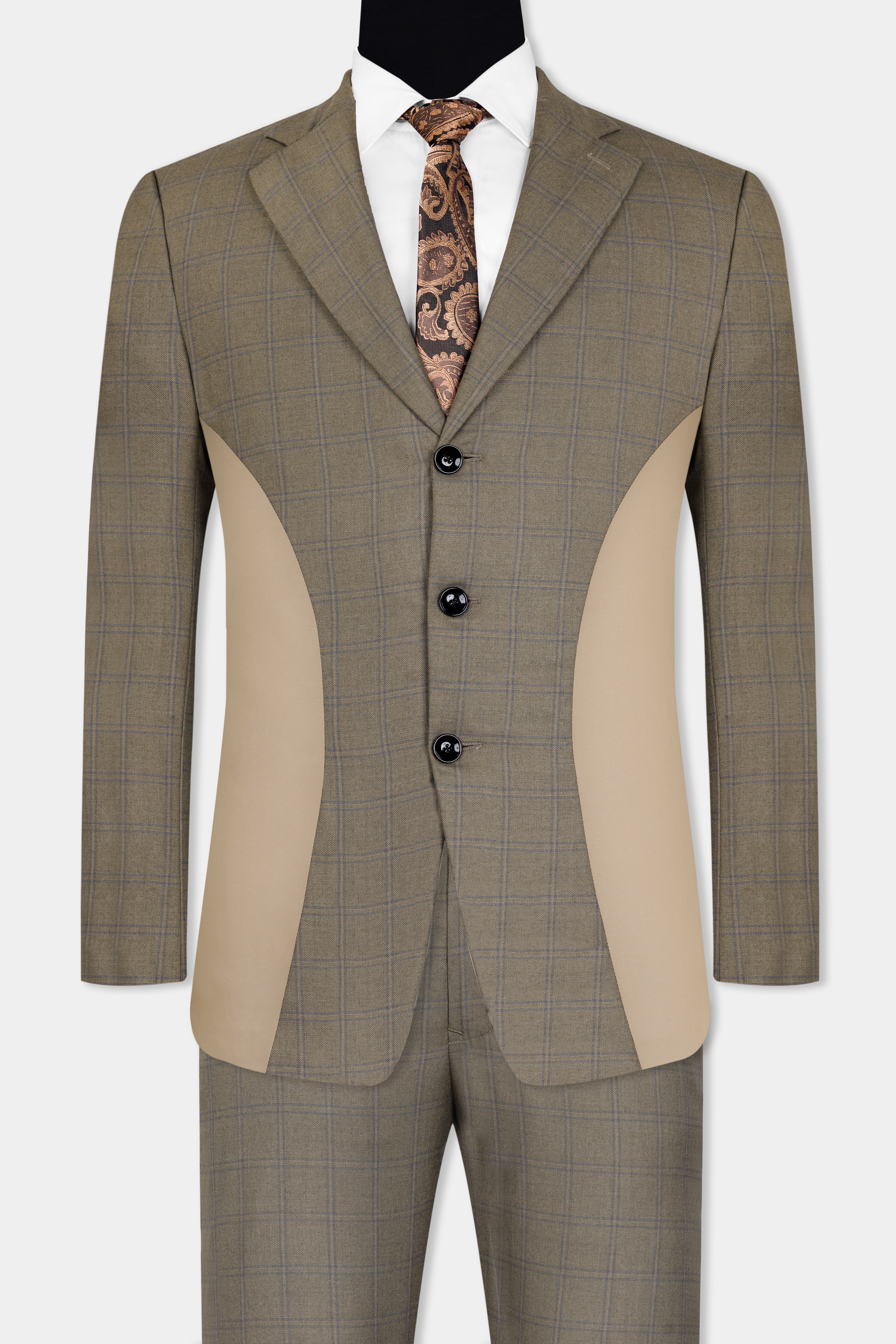 Makara Brown Checkered and Tortilla Brown Wool Rich Designer Suit ST2936-SB-D48-36,ST2936-SB-D48-38,ST2936-SB-D48-40,ST2936-SB-D48-42,ST2936-SB-D48-44,ST2936-SB-D48-46,ST2936-SB-D48-48,ST2936-SB-D48-50,ST2936-SB-D48-52,ST2936-SB-D48-54,ST2936-SB-D48-56,ST2936-SB-D48-58,ST2936-SB-D48-60