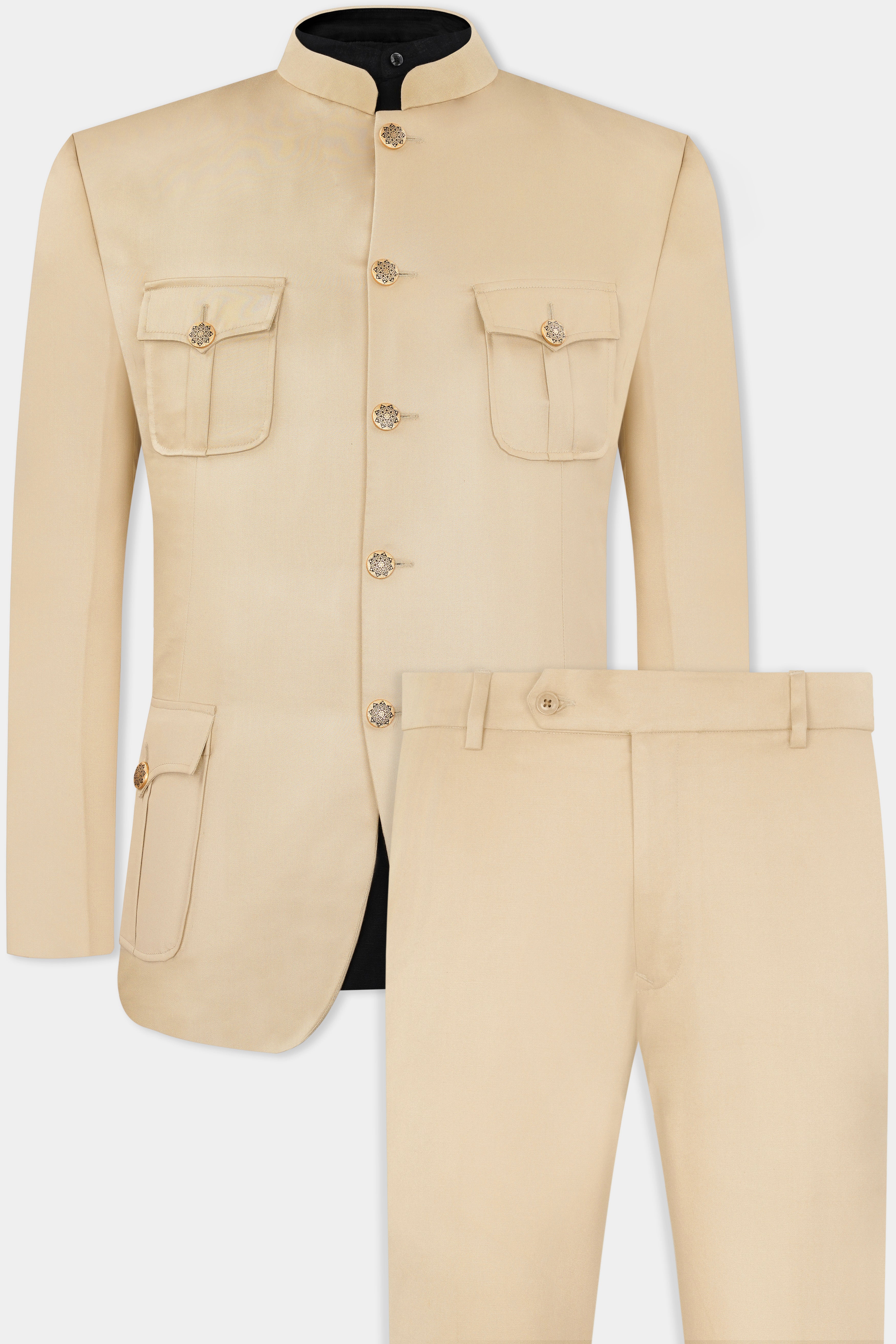 Ivory Cream Wool Rich Bandhgala Designer Suit ST2991-BG-D41-36, ST2991-BG-D41-38, ST2991-BG-D41-40, ST2991-BG-D41-42, ST2991-BG-D41-44, ST2991-BG-D41-46, ST2991-BG-D41-48, ST2991-BG-41-50, ST2991-BG-D41-52, ST2991-BG-D41-54, ST2991-BG-D41-56, ST2991-BG-D41-58, ST2991-BG-D41-60
