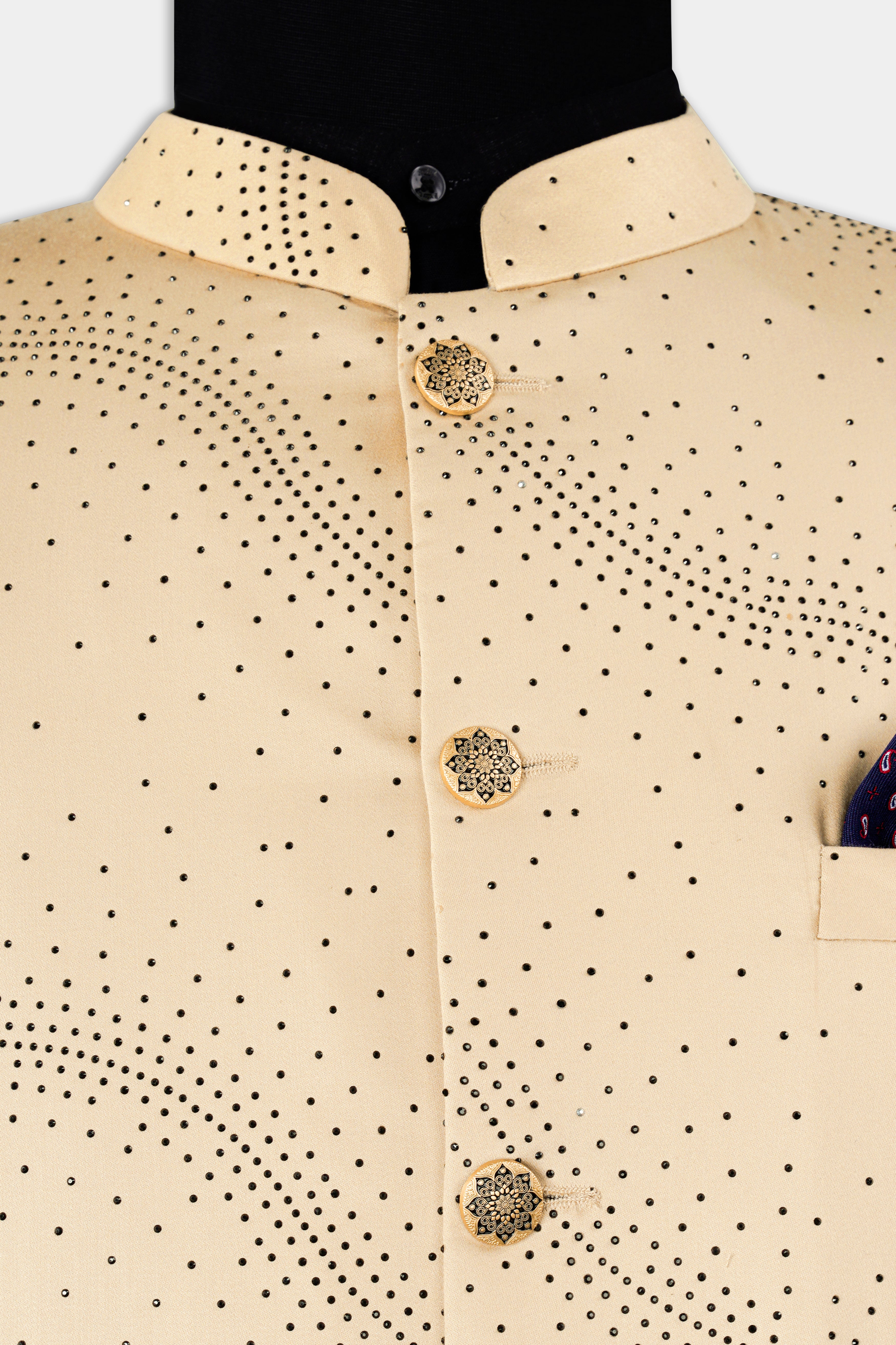 Ivory Cream Stonework Wool Rich Bandhgala Designer Suit ST2992-BG-D515-36, ST2992-BG-D515-38, ST2992-BG-D515-40, ST2992-BG-D515-42, ST2992-BG-D515-44, ST2992-BG-D515-46, ST2992-BG-D515-48, ST2992-BG-D515-50, ST2992-BG-D515-52, ST2992-BG-D515-54, ST2992-BG-D515-56, ST2992-BG-D515-58, ST2992-BG-D515-60