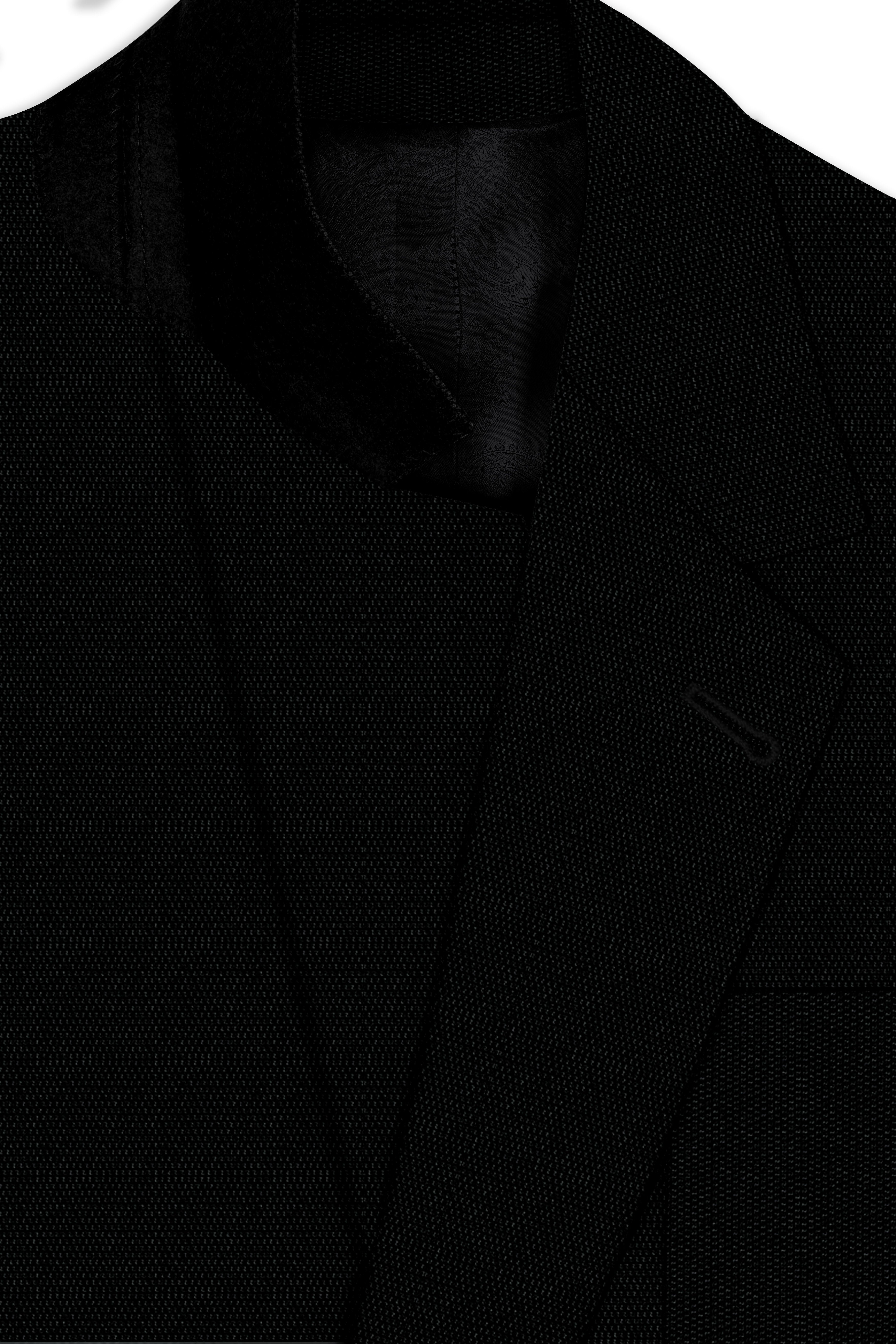 Jade Black Wool Rich Single Breasted Suit