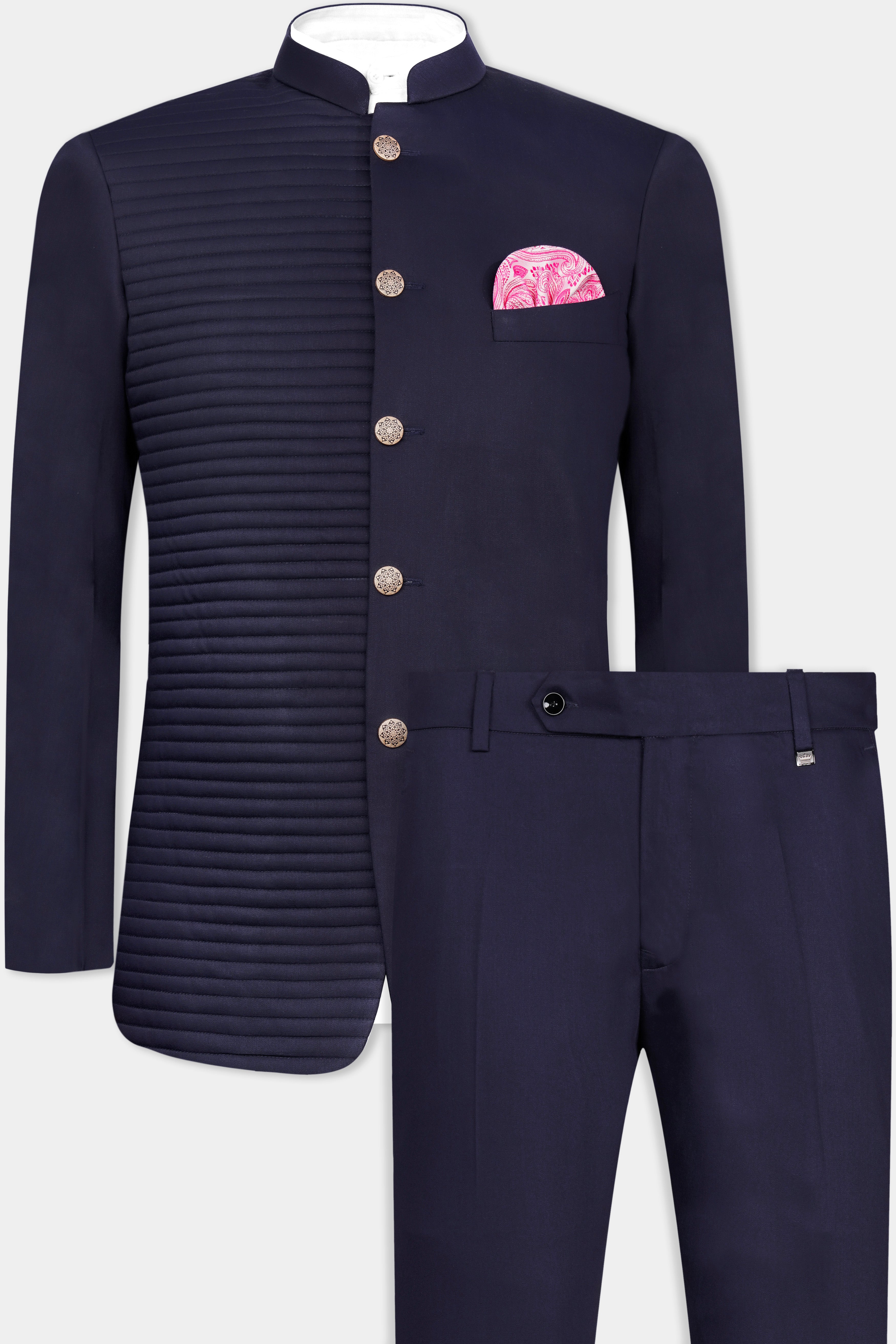 Space Cadet Blue Horizontal Stitched Wool Rich Bandhgala Designer Suit ST3016-BG-D168-36, ST3016-BG-D168-38, ST3016-BG-D168-40, ST3016-BG-D168-42, ST3016-BG-D168-44, ST3016-BG-D168-46, ST3016-BG-D168-48, ST3016-BG-D168-50, ST3016-BG-D168-52, ST3016-BG-D168-54, ST3016-BG-D168-56, ST3016-BG-D168-58, ST3016-BG-D168-60