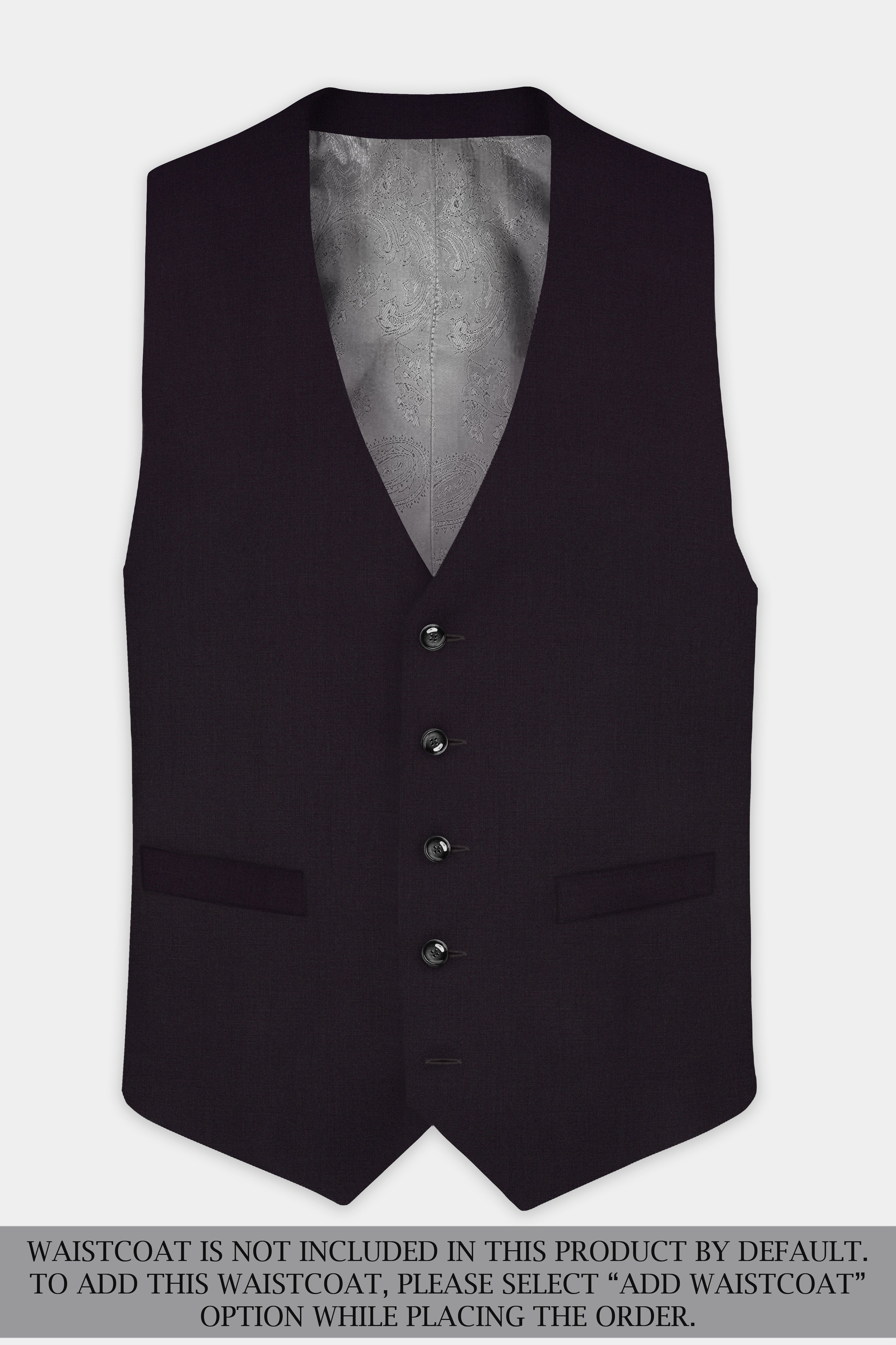 Bluish Wool Rich Single-breasted Suit