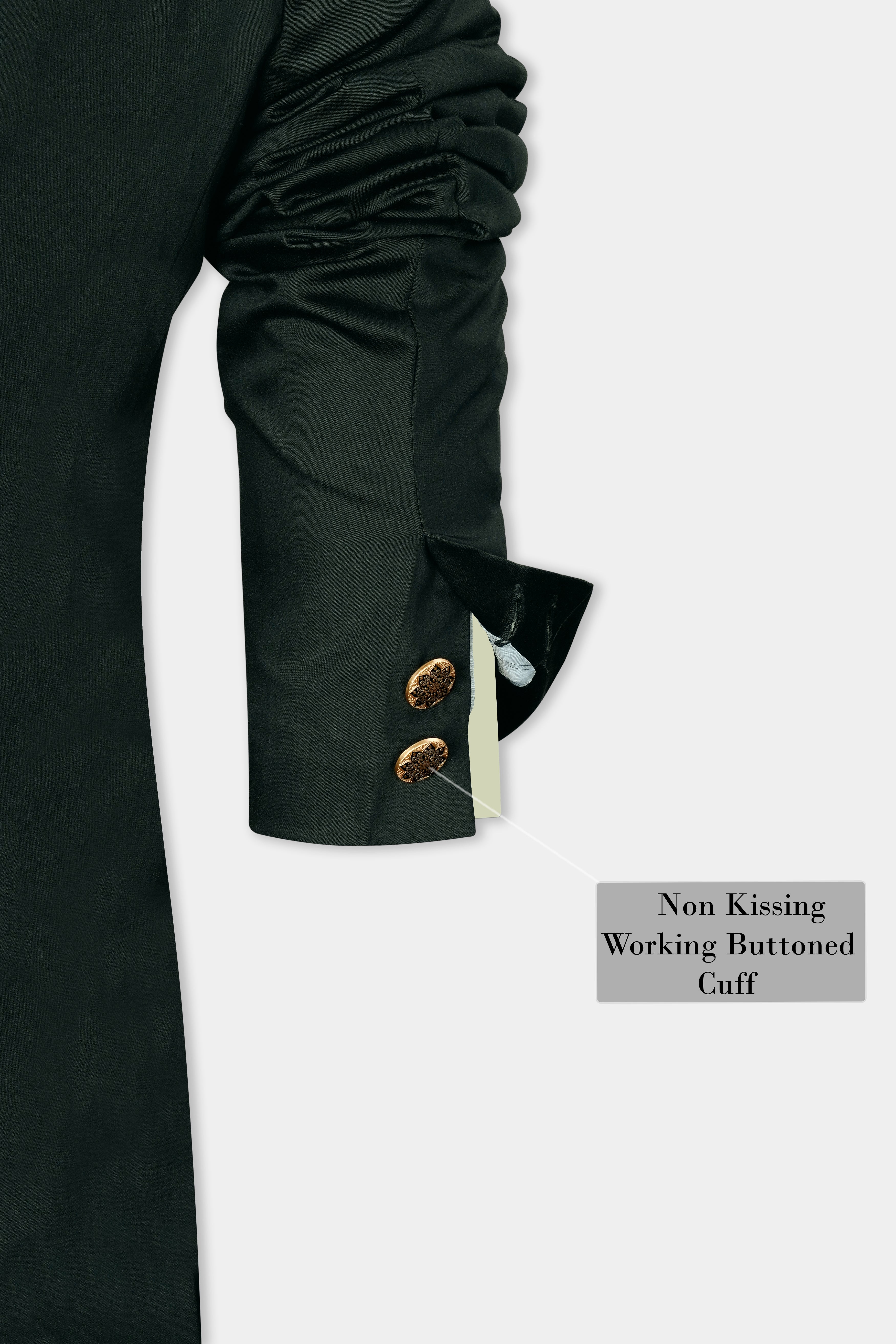 Dark Slate Green with Horizontal Stitched Wool Rich Bandhgala Designer Suit ST3035-BG-D168-36, ST3035-BG-D168-38, ST3035-BG-D168-40, ST3035-BG-D168-42, ST3035-BG-D168-44, ST3035-BG-D168-46, ST3035-BG-D168-48, ST3035-BG-D168-50, ST3035-BG-D168-52, ST3035-BG-D168-54, ST3035-BG-D168-56, ST3035-BG-D168-58, ST3035-BG-D168-60