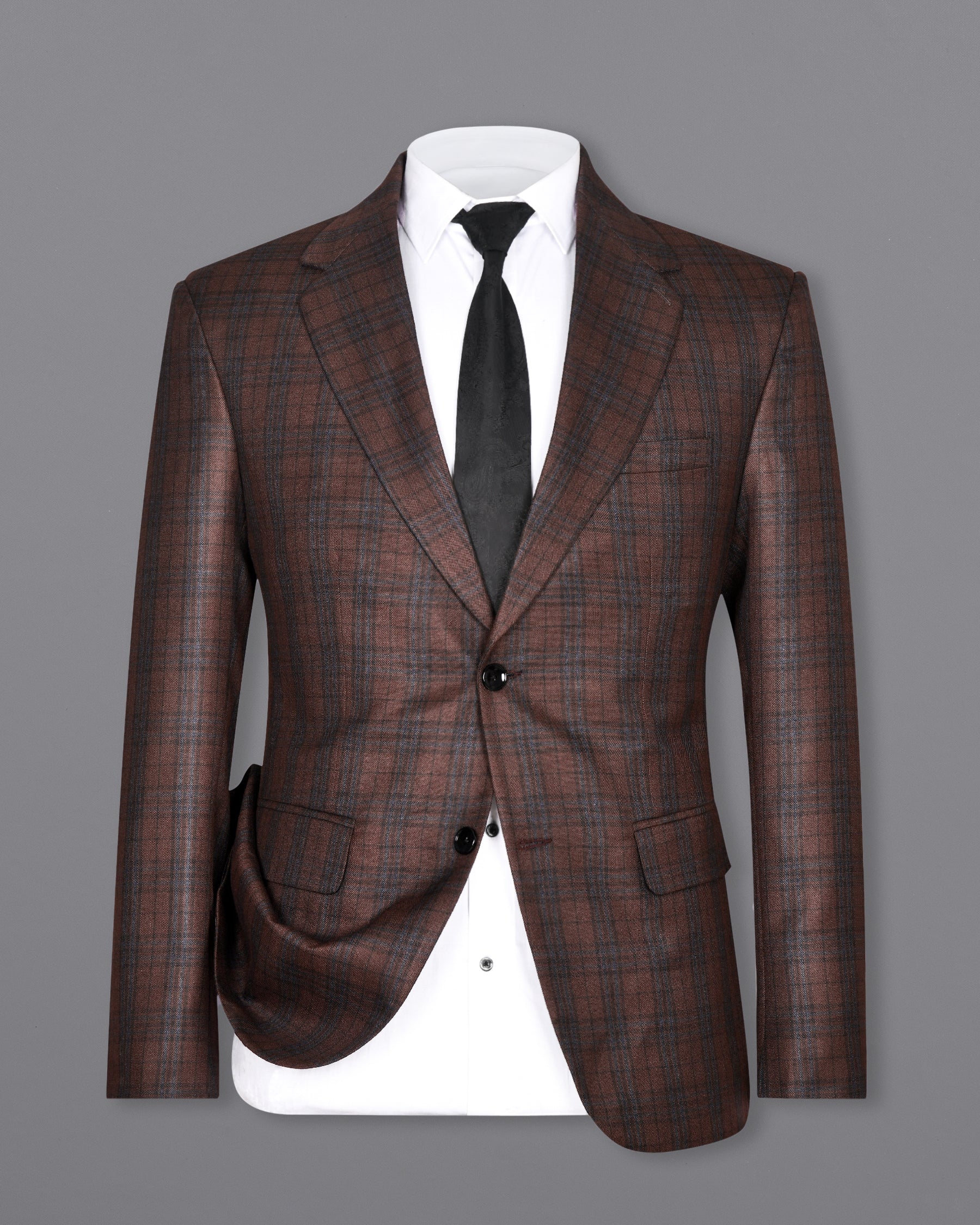 Gingerbread Plaid Wool blend Suit ST304SB-36, ST304SB-38, ST304SB-40, ST304SB-42, ST304SB-44, ST304SB-46, ST304SB-48, ST304SB-50, ST304SB-52, ST304SB-54, ST304SB-56, ST304SB-58, ST304SB-60