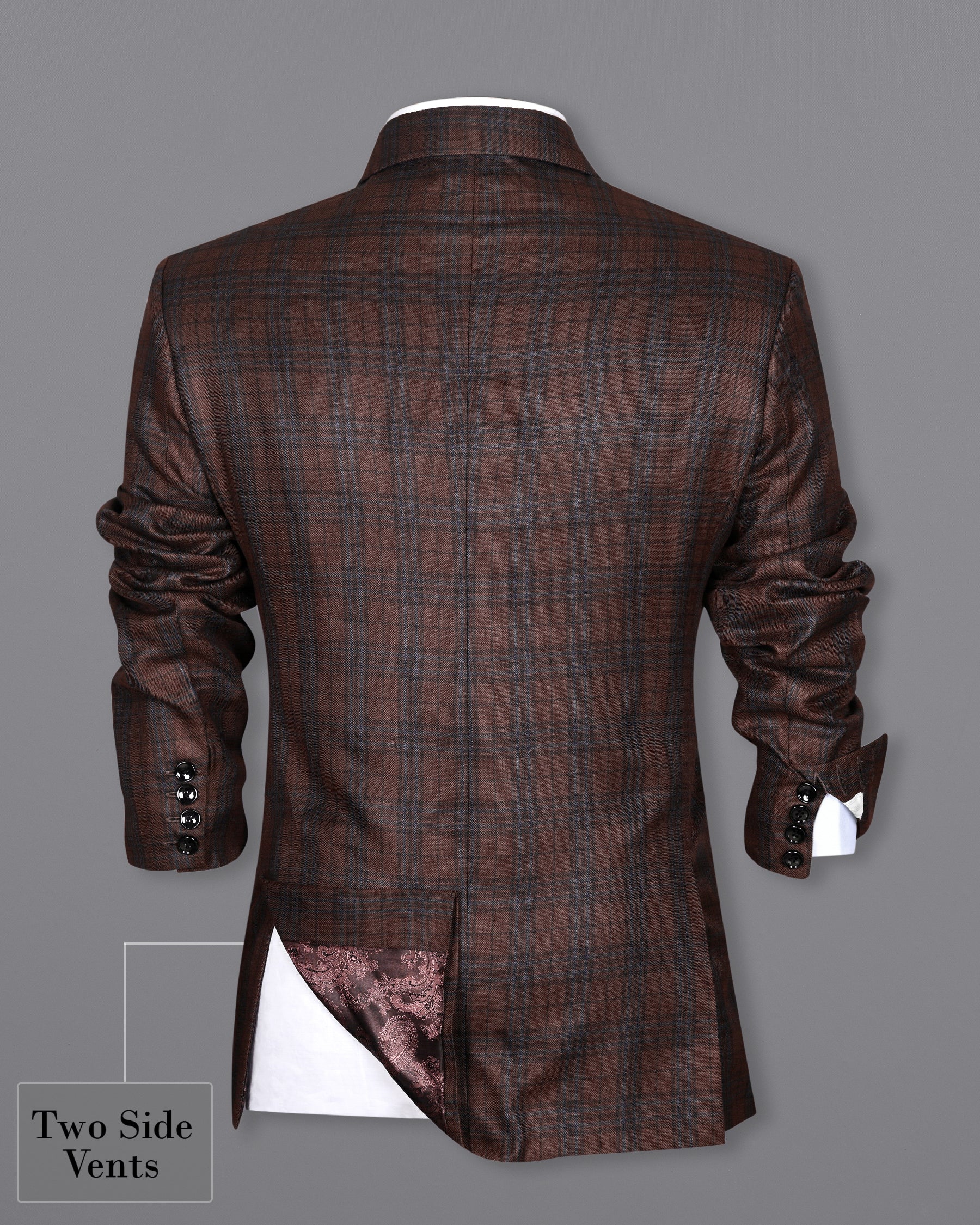Gingerbread Plaid Wool blend Suit ST304SB-36, ST304SB-38, ST304SB-40, ST304SB-42, ST304SB-44, ST304SB-46, ST304SB-48, ST304SB-50, ST304SB-52, ST304SB-54, ST304SB-56, ST304SB-58, ST304SB-60