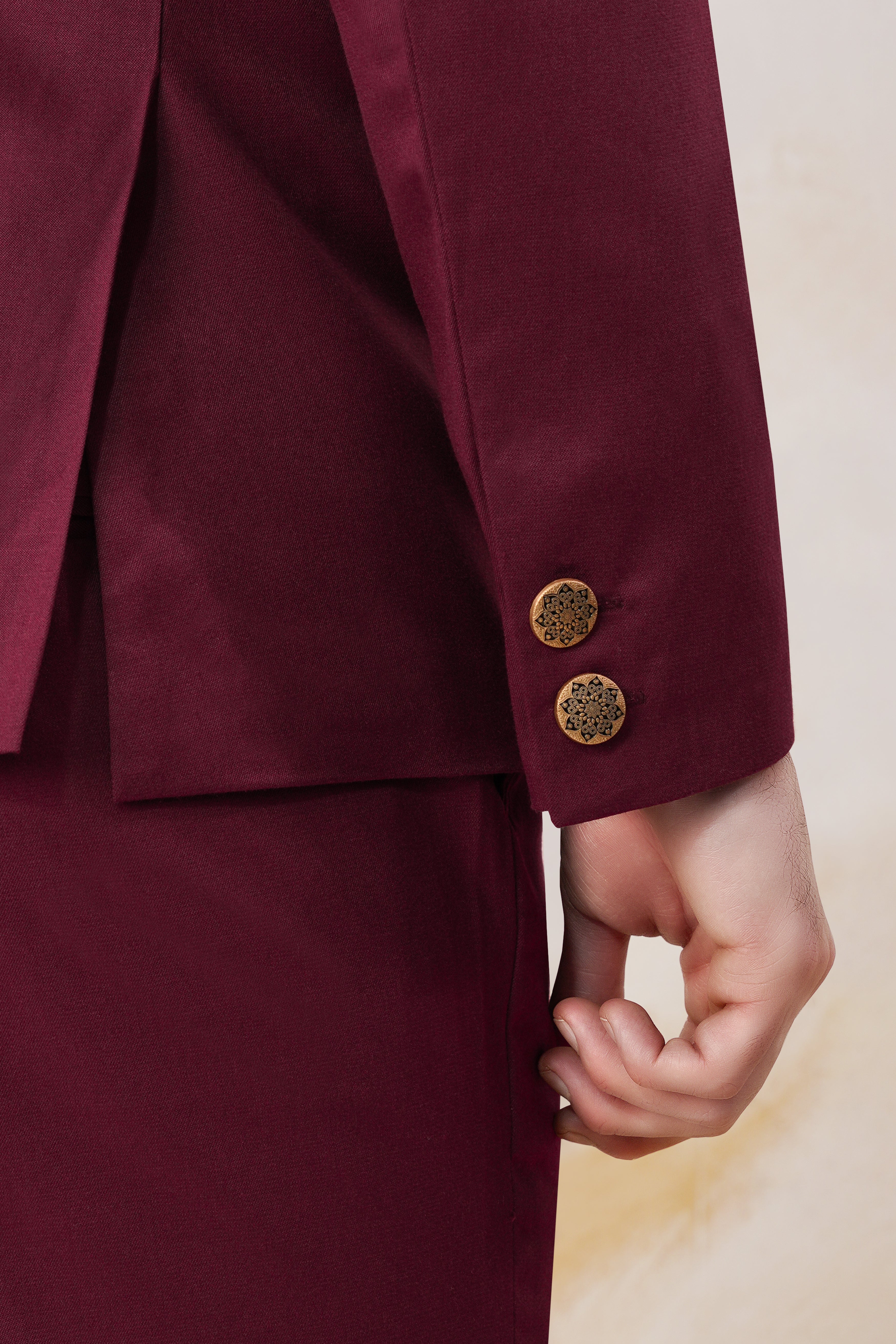 Bordeaux Maroon Cross Buttoned Wool Rich Bandhgala Suit ST3050-CBG2-36, ST3050-CBG2-38, ST3050-CBG2-40, ST3050-CBG2-42, ST3050-CBG2-44, ST3050-CBG2-46, ST3050-CBG2-48, ST3050-CBG2-50, ST3050-CBG2-52, ST3050-CBG2-54, ST3050-CBG2-56, ST3050-CBG2-58, ST3050-CBG2-60