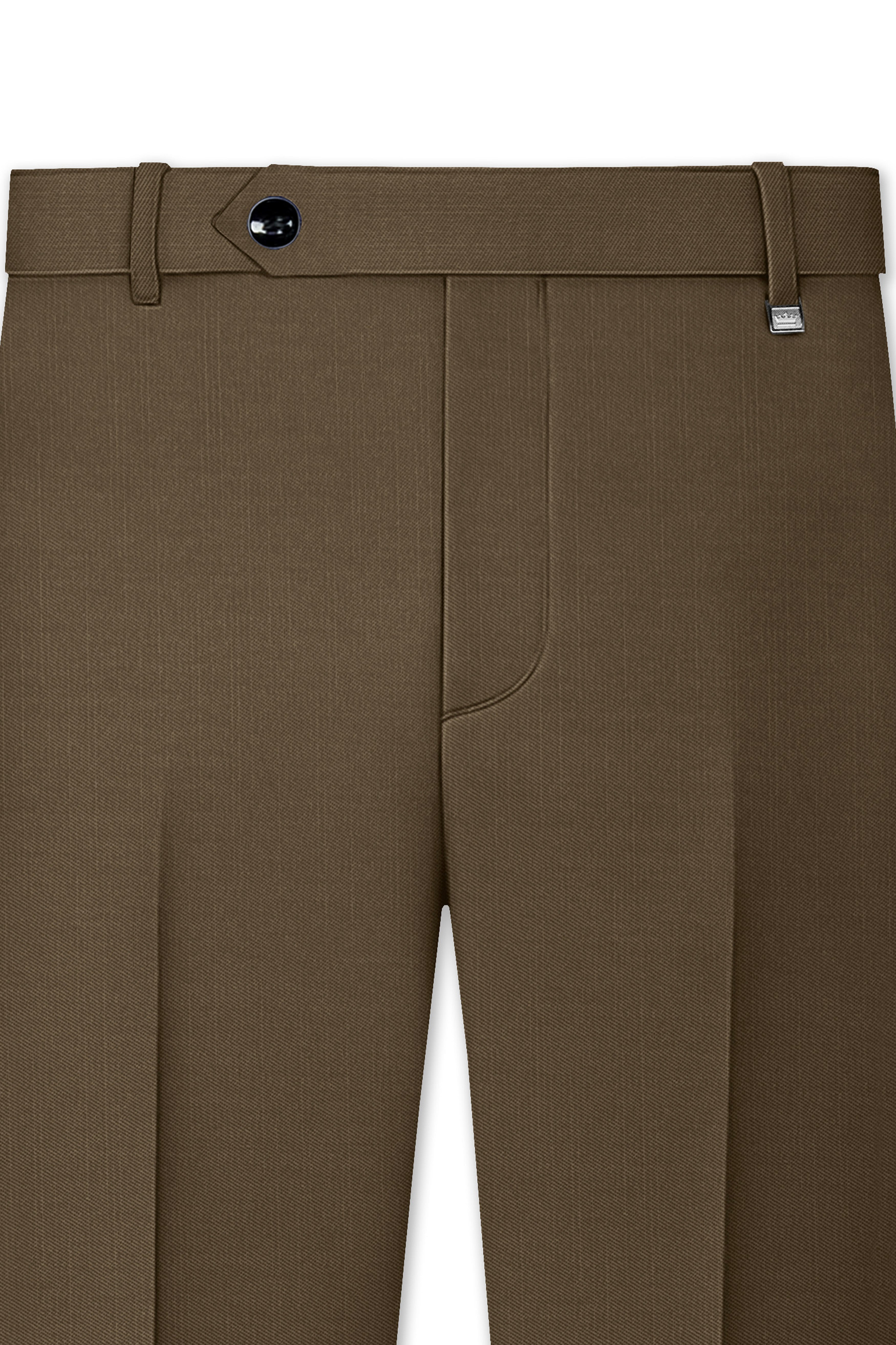 Tortilla Brown Wool Rich Single Breasted Suit