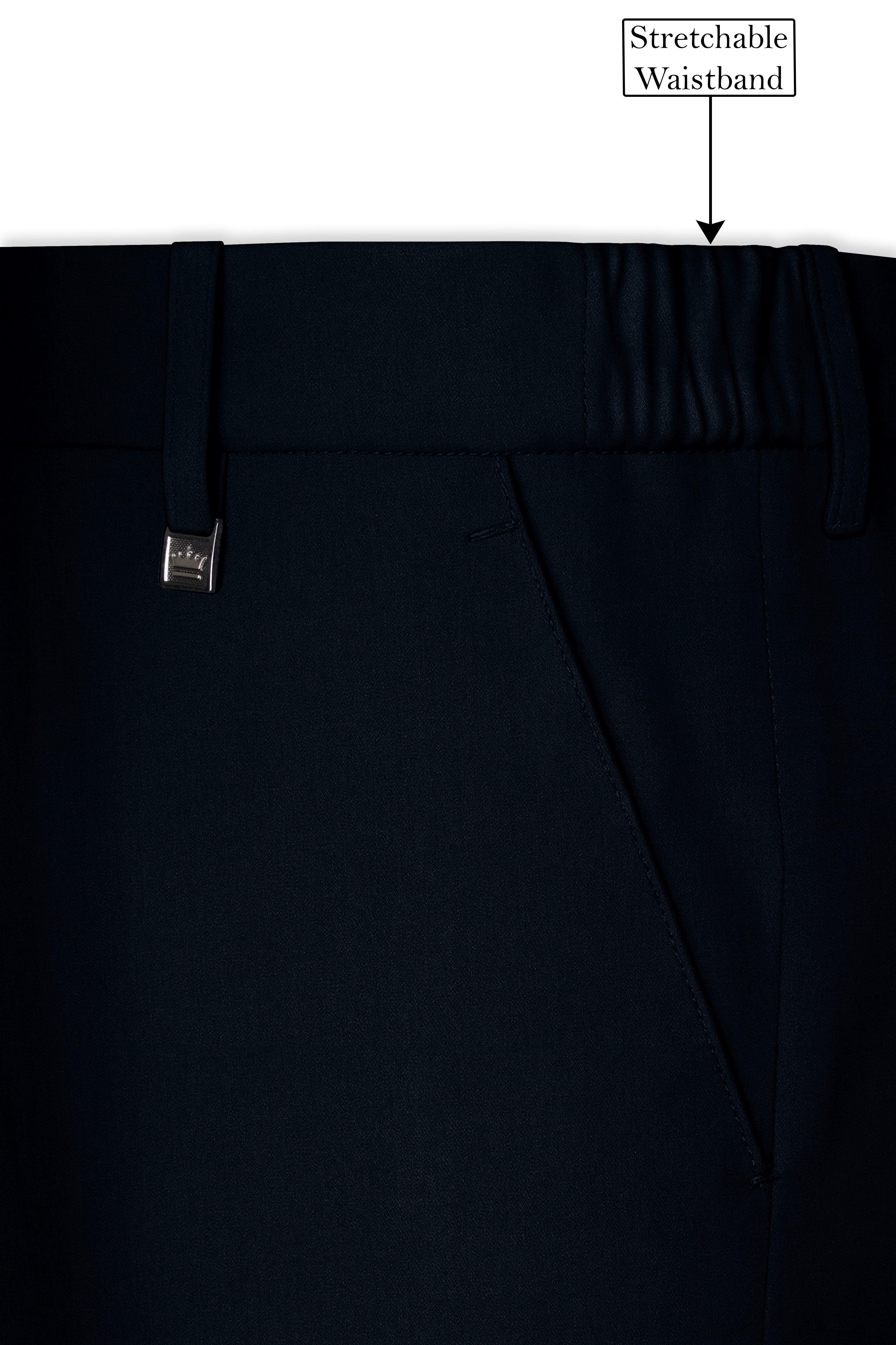 Bunker Blue Premium Cotton Double Breasted Suit