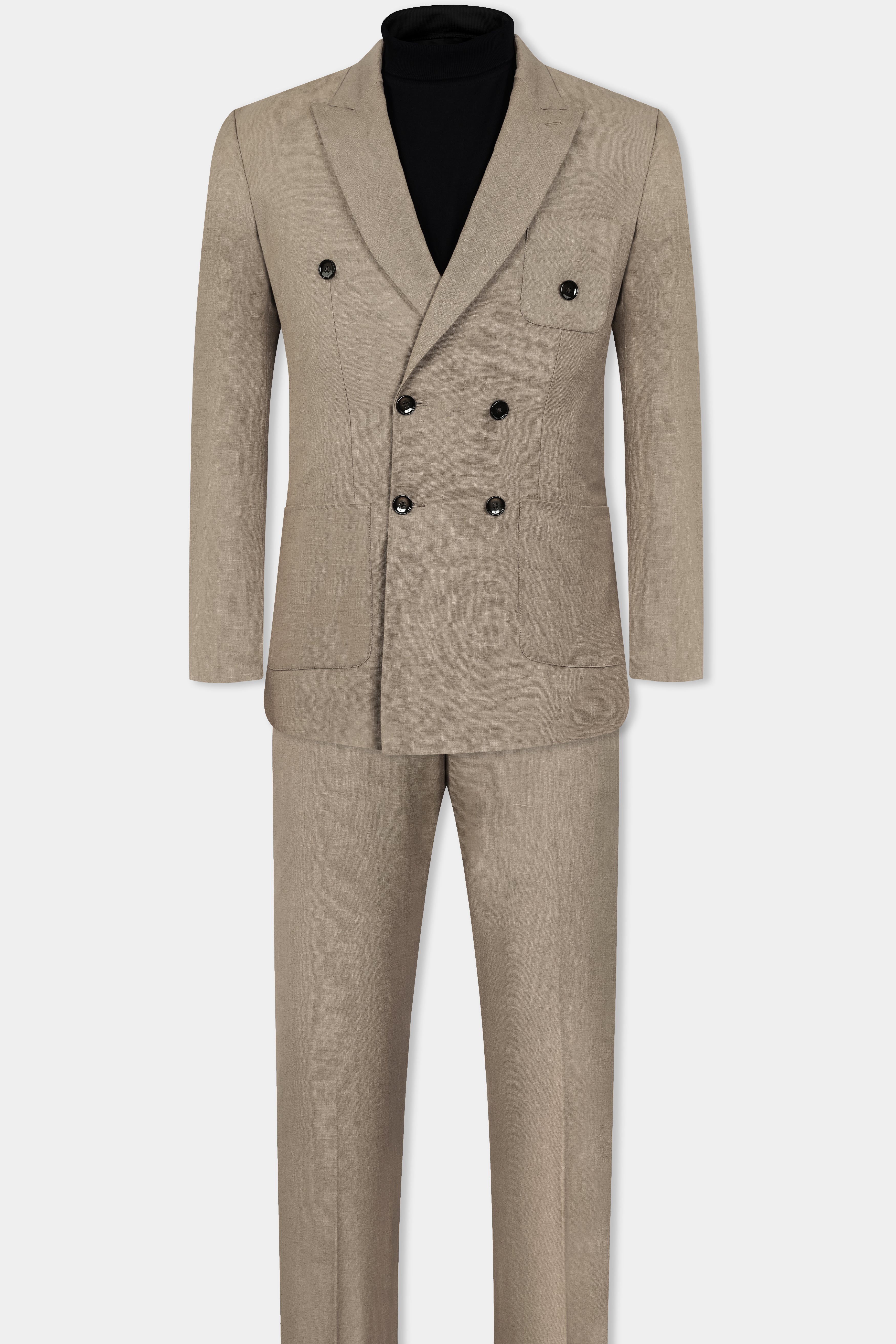 Oyster Brown Luxurious Linen Double Breasted Sports SuitST3118-DB-PP-36, ST3118-DB-PP-38, ST3118-DB-PP-40, ST3118-DB-PP-42, ST3118-DB-PP-44, ST3118-DB-PP-46, ST3118-DB-PP-48, ST3118-DB-PP-50, ST3118-DB-PP-52, ST3118-DB-PP-54, ST3118-DB-PP-56, ST3118-DB-PP-58, ST3118-DB-PP-60