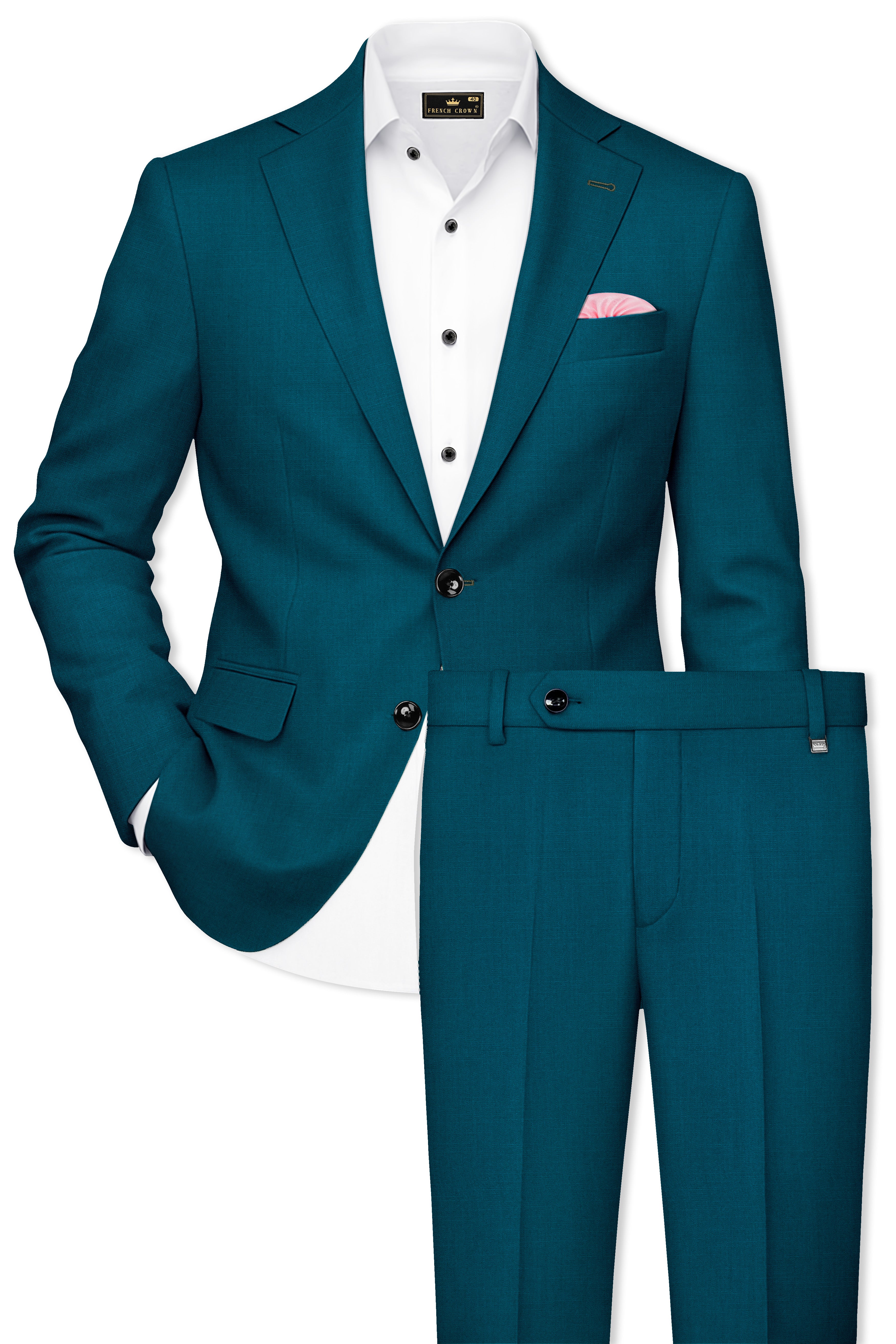 Casal Blue Wool Rich Suit