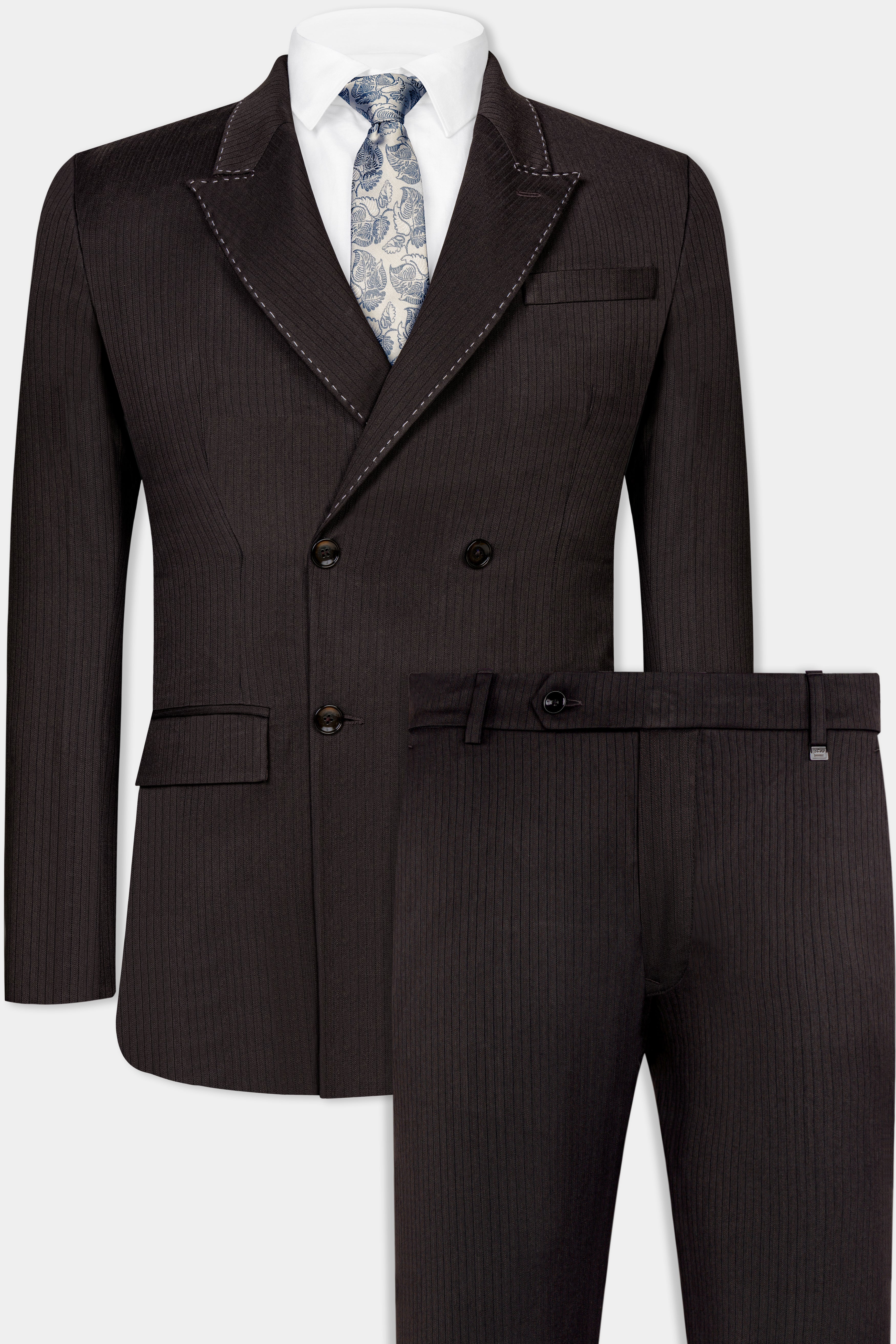 Iridium Gray Hand Stitched Lapels Wool Rich Double Breasted Designer Suit ST3131-DB-CT-36, ST3131-DB-CT-38, ST3131-DB-CT-40, ST3131-DB-CT-42, ST3131-DB-CT-44, ST3131-DB-CT-46, ST3131-DB-CT-48, ST3131-DB-CT-50, ST3131-DB-CT-52, ST3131-DB-CT-54, ST3131-DB-CT-56, ST3131-DB-CT-58, ST3131-DB-CT-60