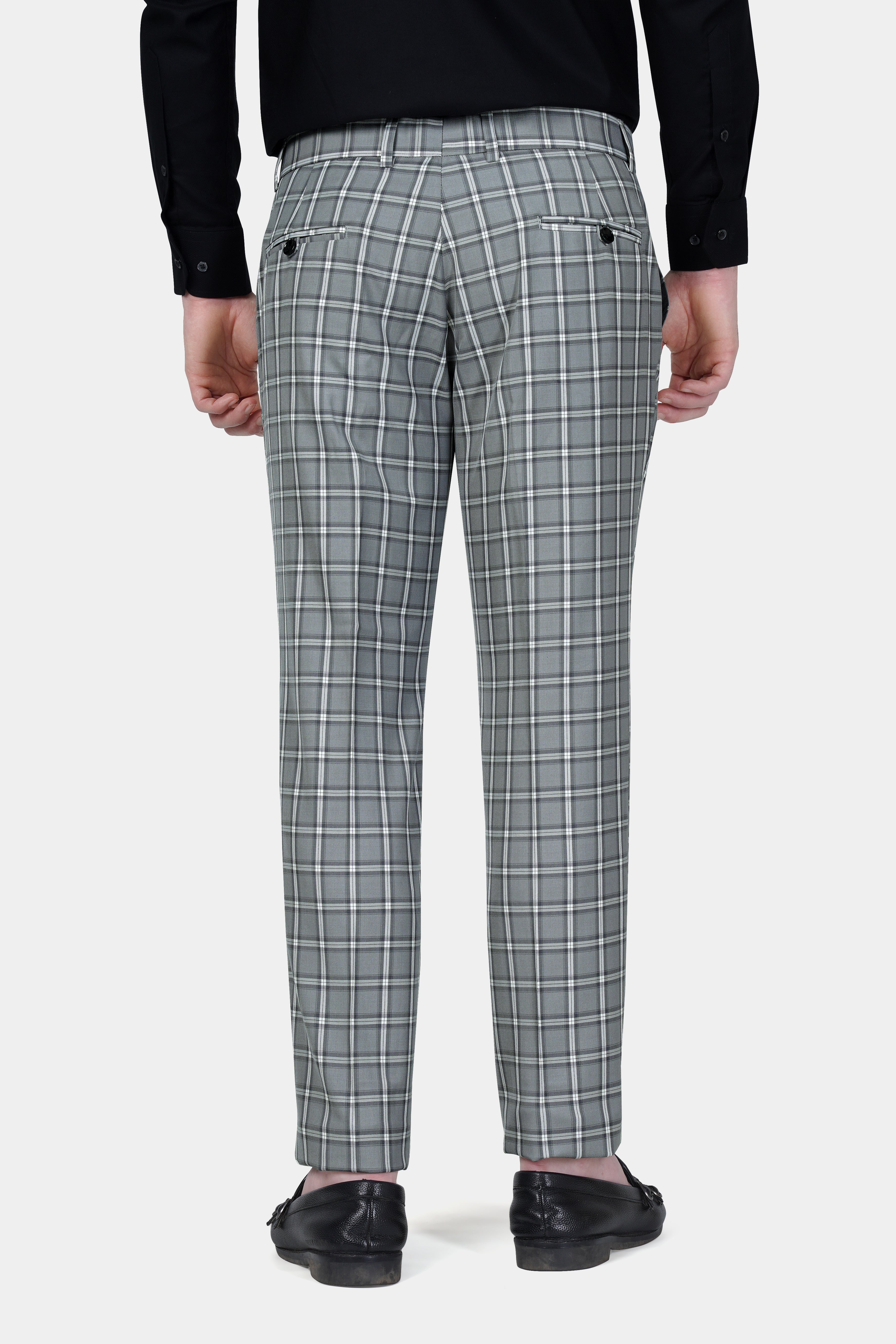 Pewter Gray and White Windowpane Wool Rich Suit ST3134-SB-36, ST3134-SB-38, ST3134-SB-40, ST3134-SB-42, ST3134-SB-44, ST3134-SB-46, ST3134-SB-48, ST3134-SB-50, ST3134-SB-52, ST3134-SB-54, ST3134-SB-56, ST3134-SB-58, ST3134-SB-60