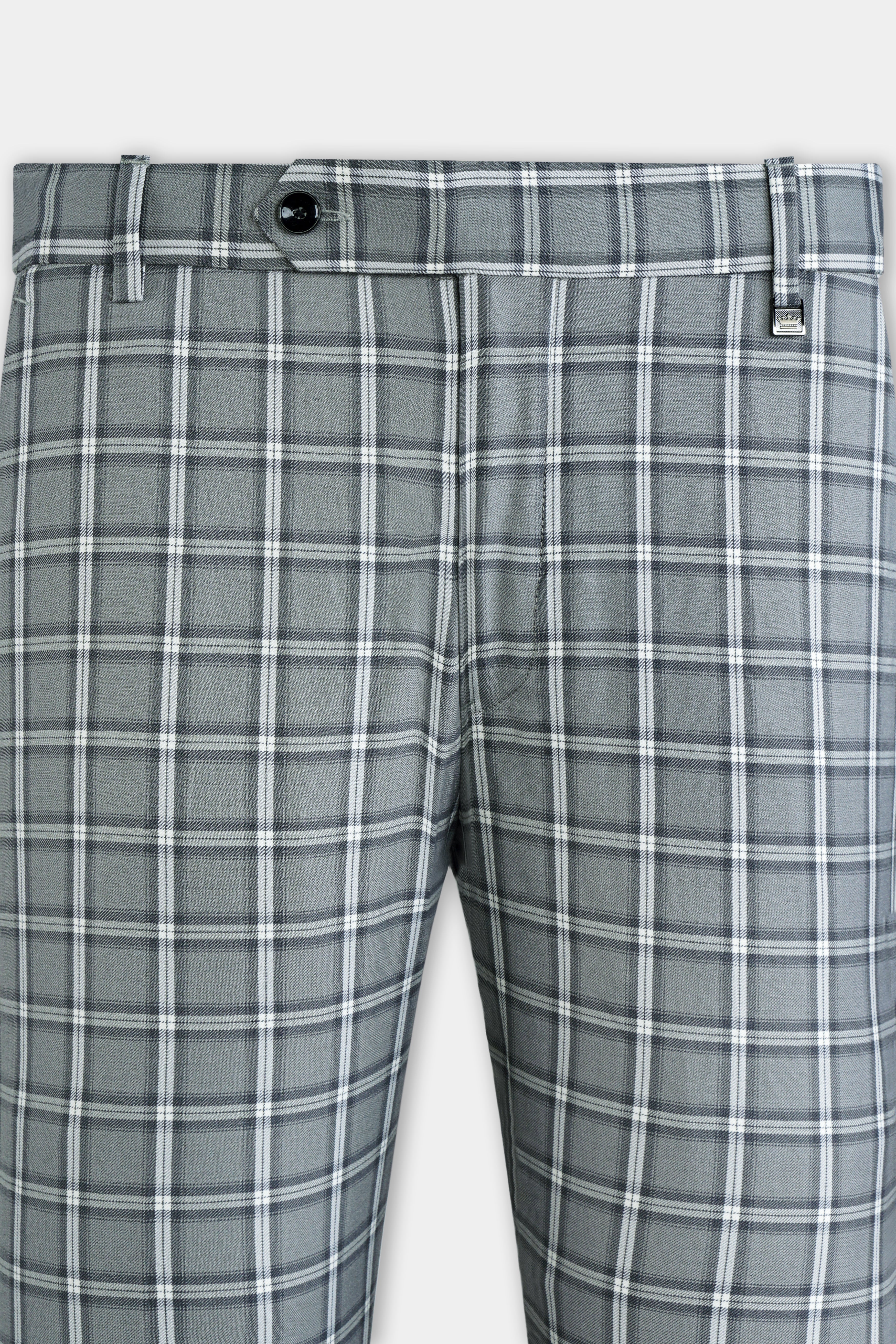 Pewter Gray and White Windowpane Wool Rich Suit ST3134-SB-36, ST3134-SB-38, ST3134-SB-40, ST3134-SB-42, ST3134-SB-44, ST3134-SB-46, ST3134-SB-48, ST3134-SB-50, ST3134-SB-52, ST3134-SB-54, ST3134-SB-56, ST3134-SB-58, ST3134-SB-60