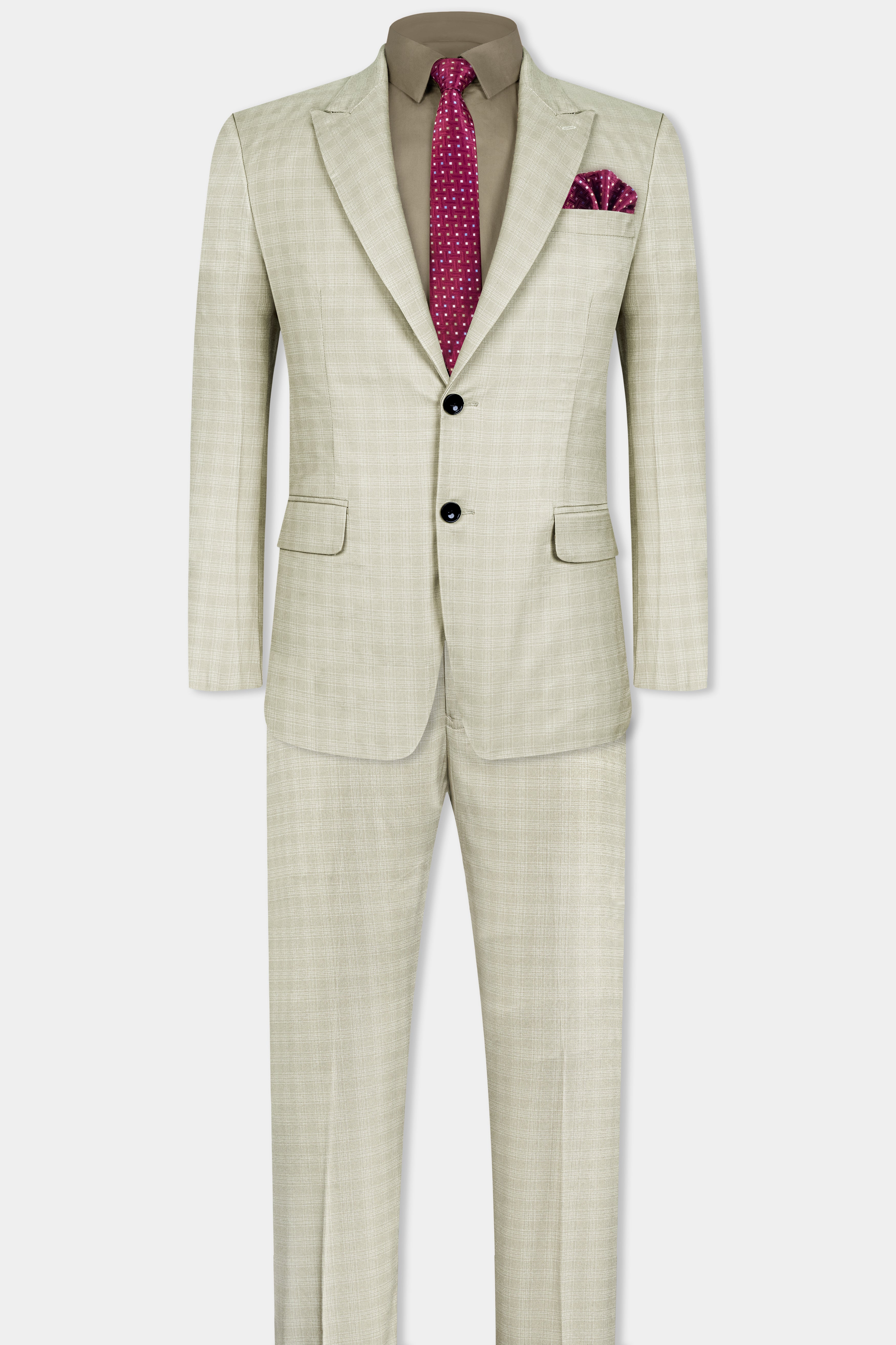 Bone Cream Subtle Plaid Woolrich Suit ST3140-SBP-36, ST3140-SBP-38, ST3140-SBP-40, ST3140-SBP-42, ST3140-SBP-44, ST3140-SBP-46, ST3140-SBP-48, ST3140-SBP-50, ST3140-SBP-52, ST3140-SBP-54, ST3140-SBP-56, ST3140-SBP-58, ST3140-SBP-60