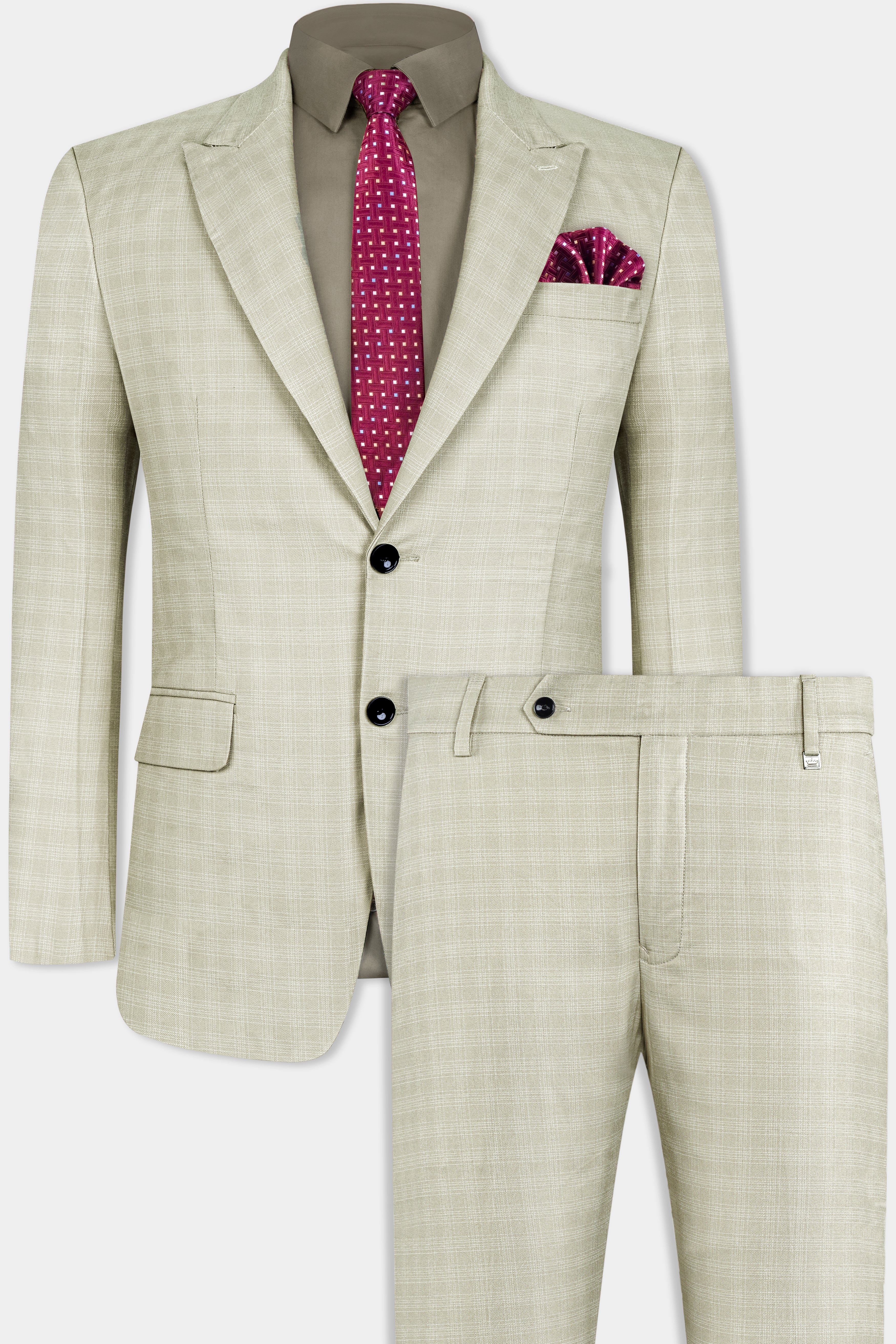Bone Cream Subtle Plaid Woolrich Suit ST3140-SBP-36, ST3140-SBP-38, ST3140-SBP-40, ST3140-SBP-42, ST3140-SBP-44, ST3140-SBP-46, ST3140-SBP-48, ST3140-SBP-50, ST3140-SBP-52, ST3140-SBP-54, ST3140-SBP-56, ST3140-SBP-58, ST3140-SBP-60