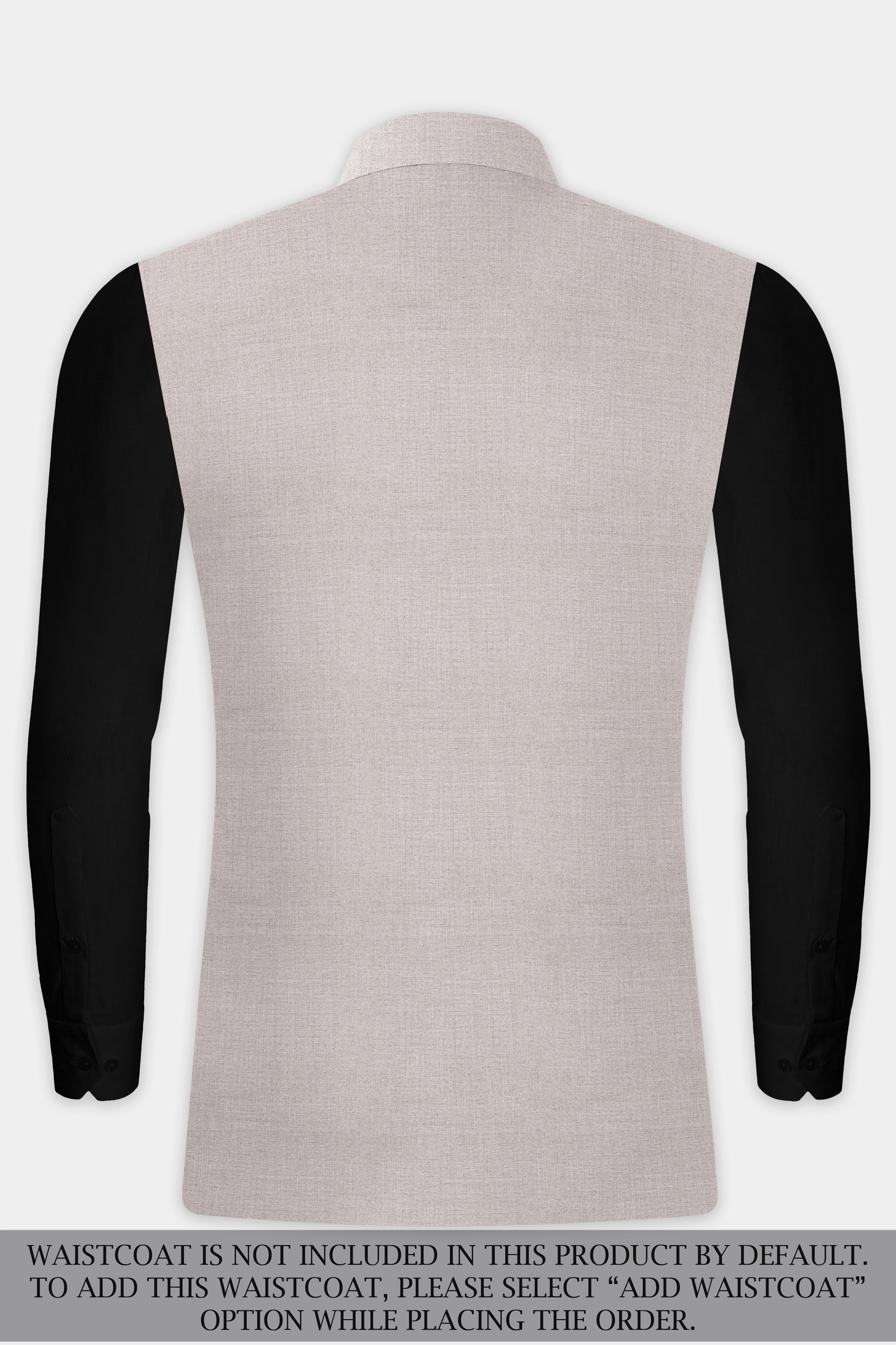 Clamshell Cream Wool Rich Bandhgala Suit