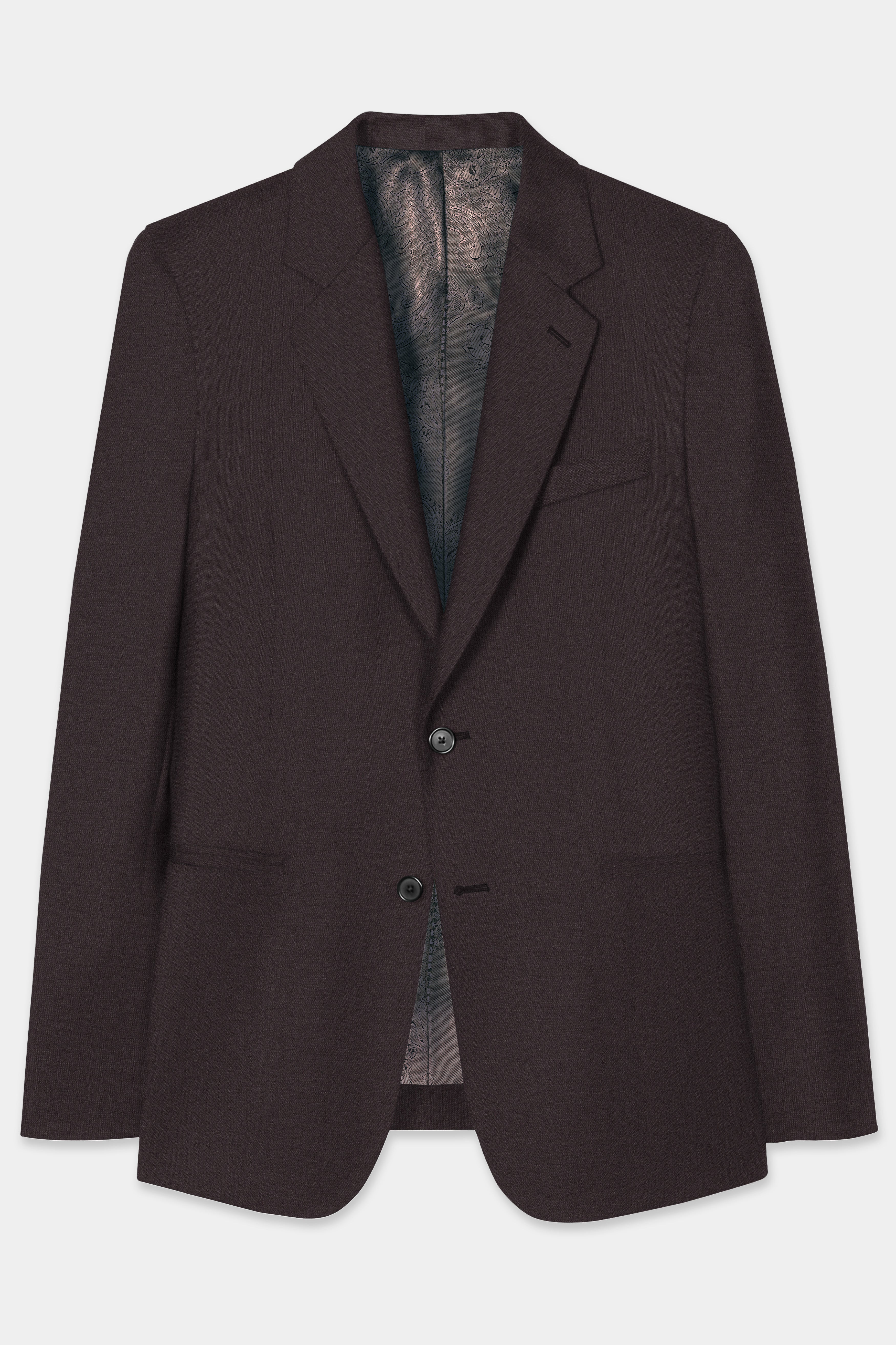 Birch Brown Wool Rich Suit