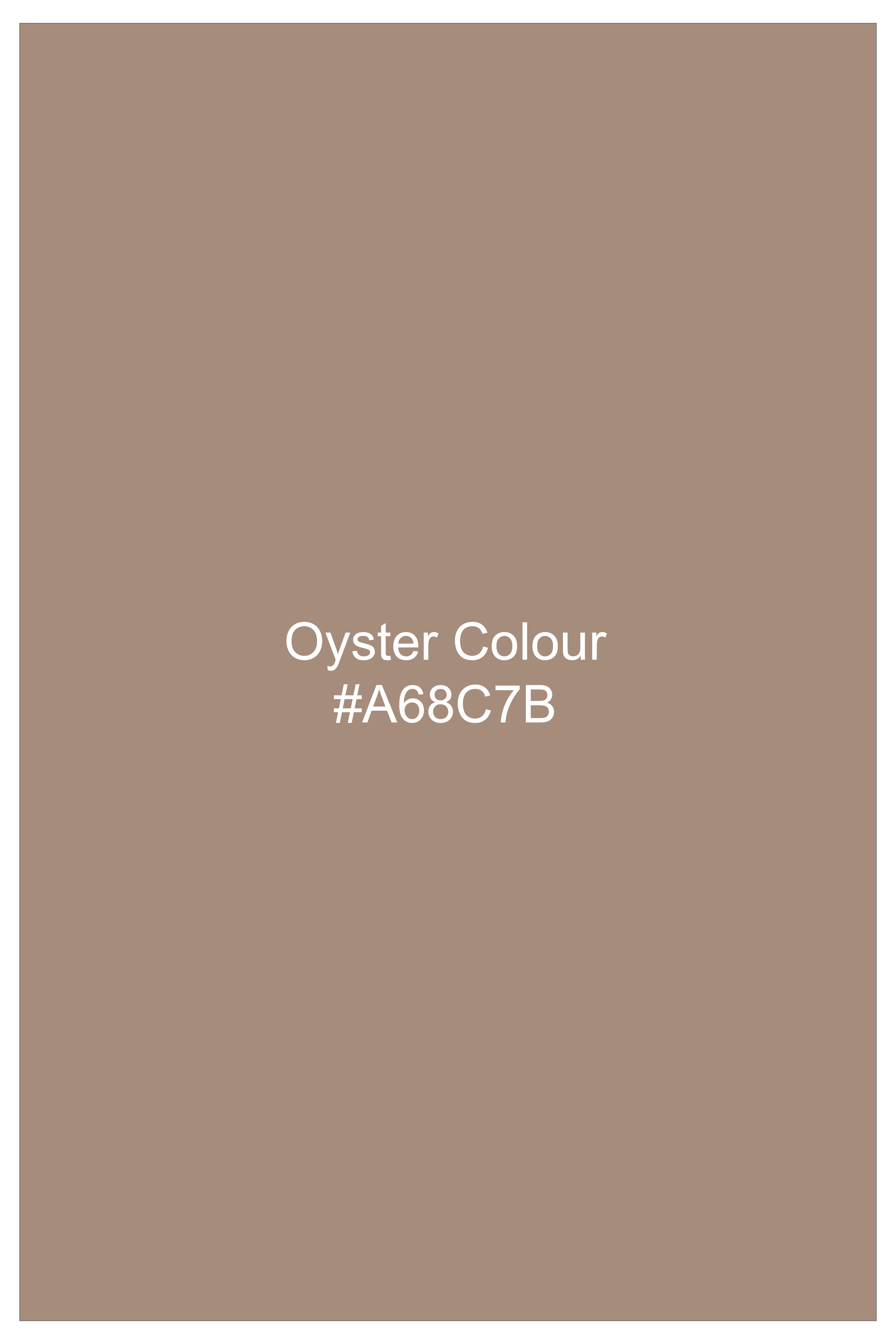 Oyster Brown Luxurious Linen Double Breasted Sports Suit
